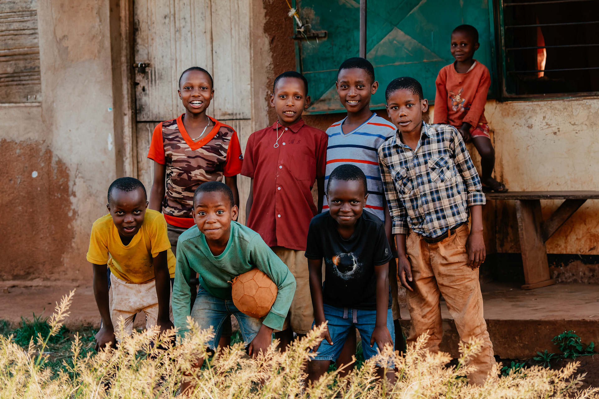 Local children playing football – Mwika Village, Kilimanjaro Region, Tanzania