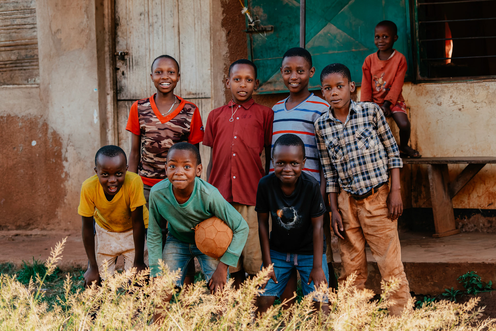 Local children playing football – Mwika Village, Kilimanjaro Region, Tanzania