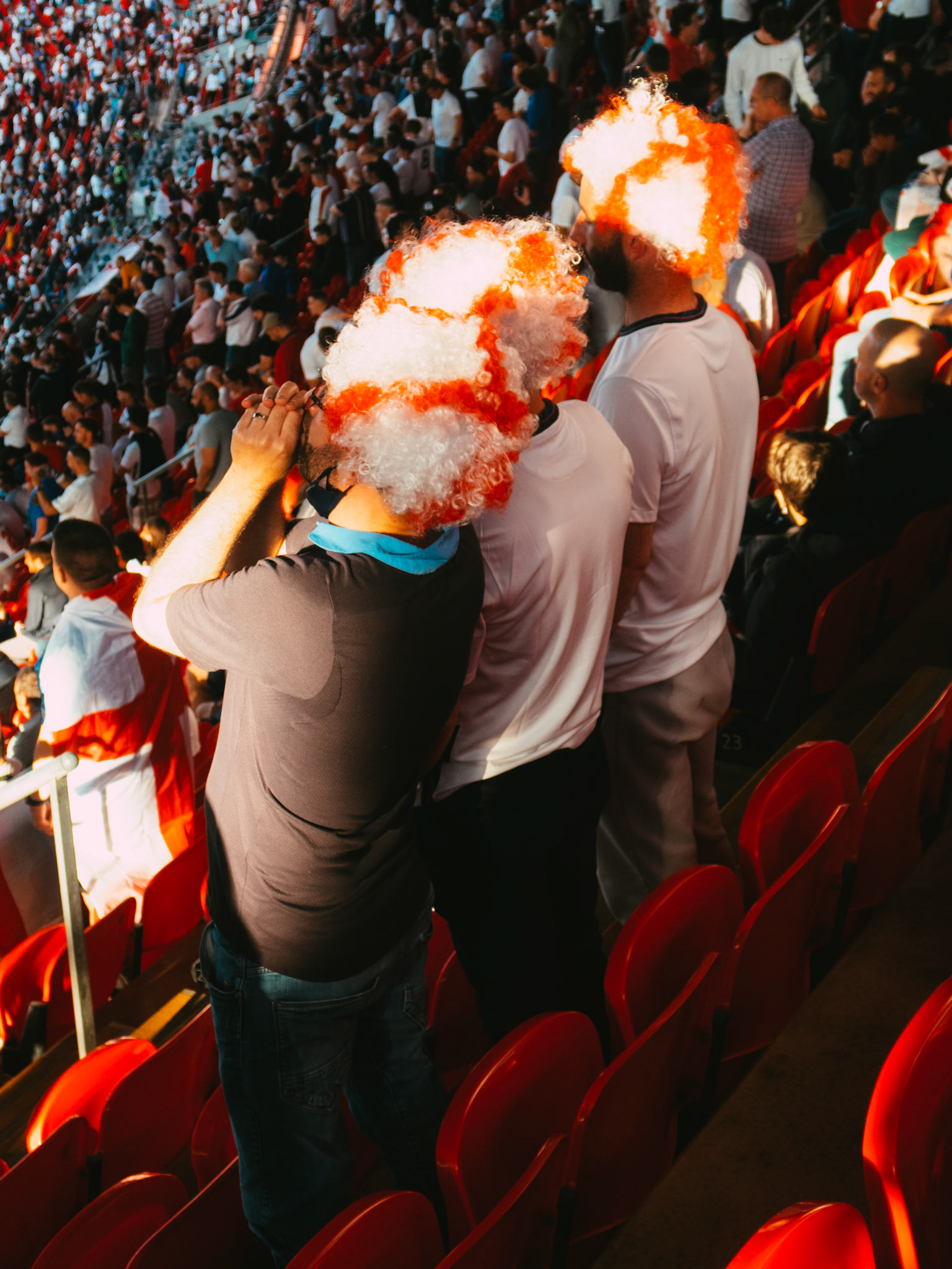 England fans – England vs Denmark – Euro 2020 – Wembley Stadium, London UK