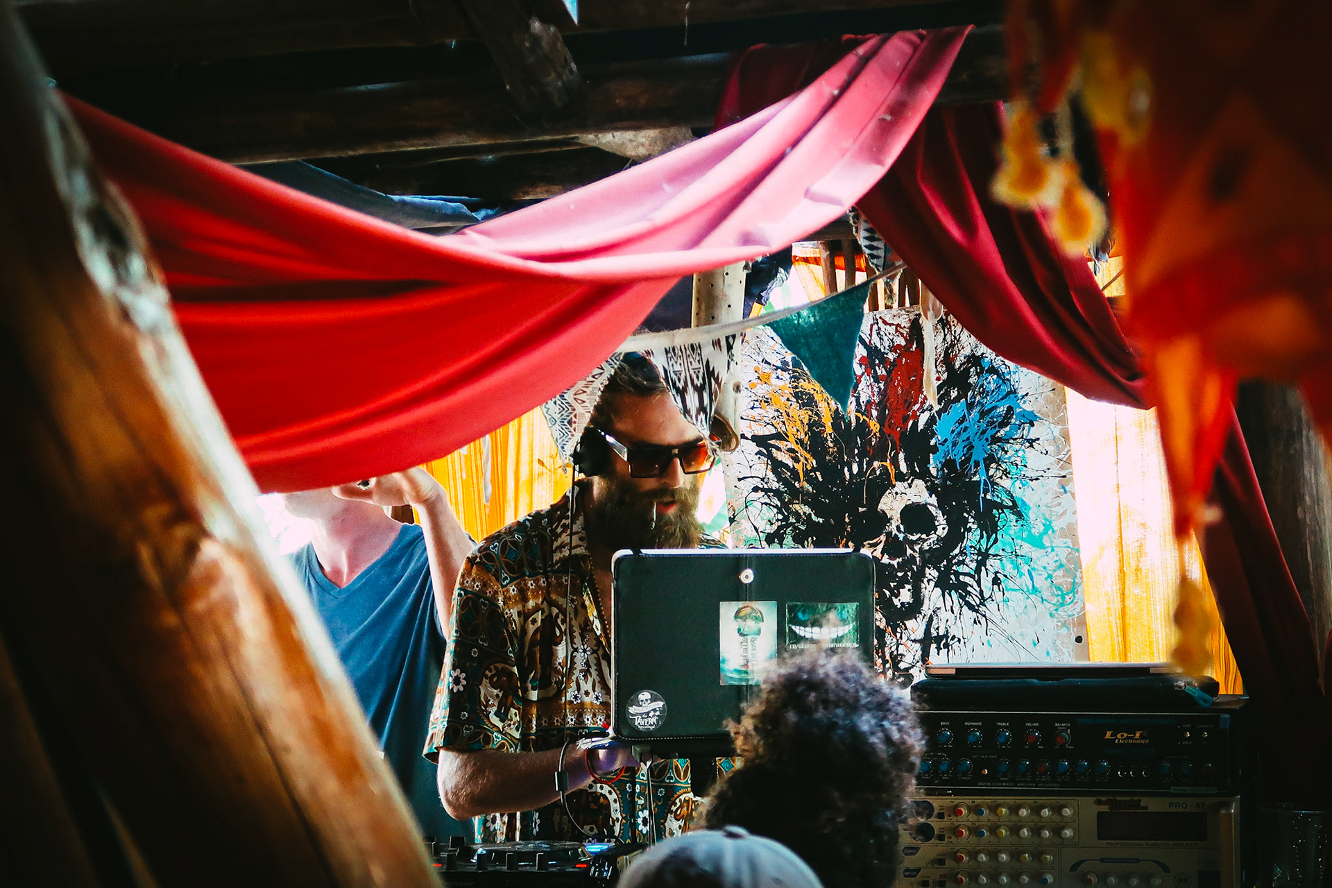 A DJ in action – Otres Village, Sihanoukville, Cambodia