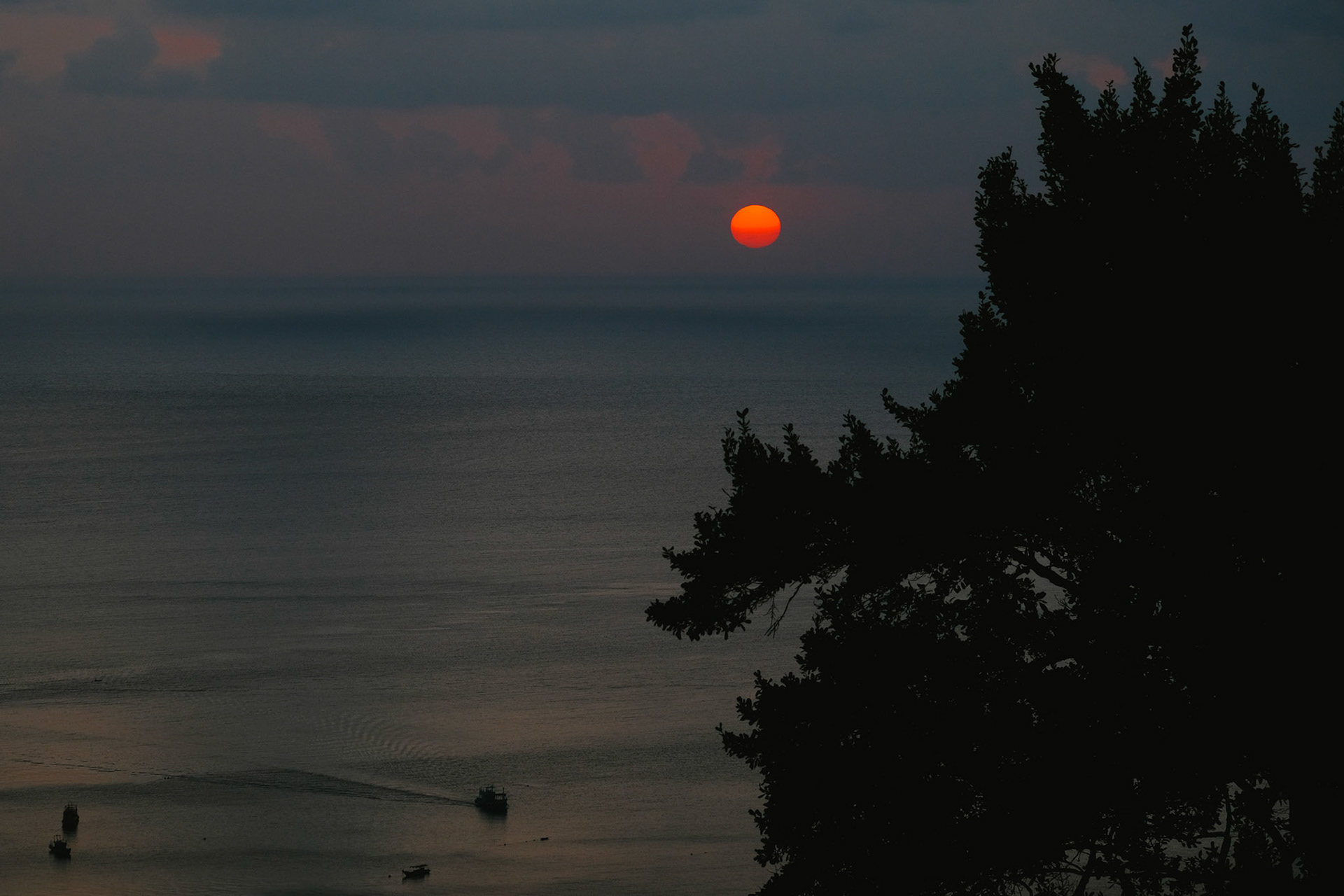 A general view of sunset over the sea – Ko Tao, Thailand