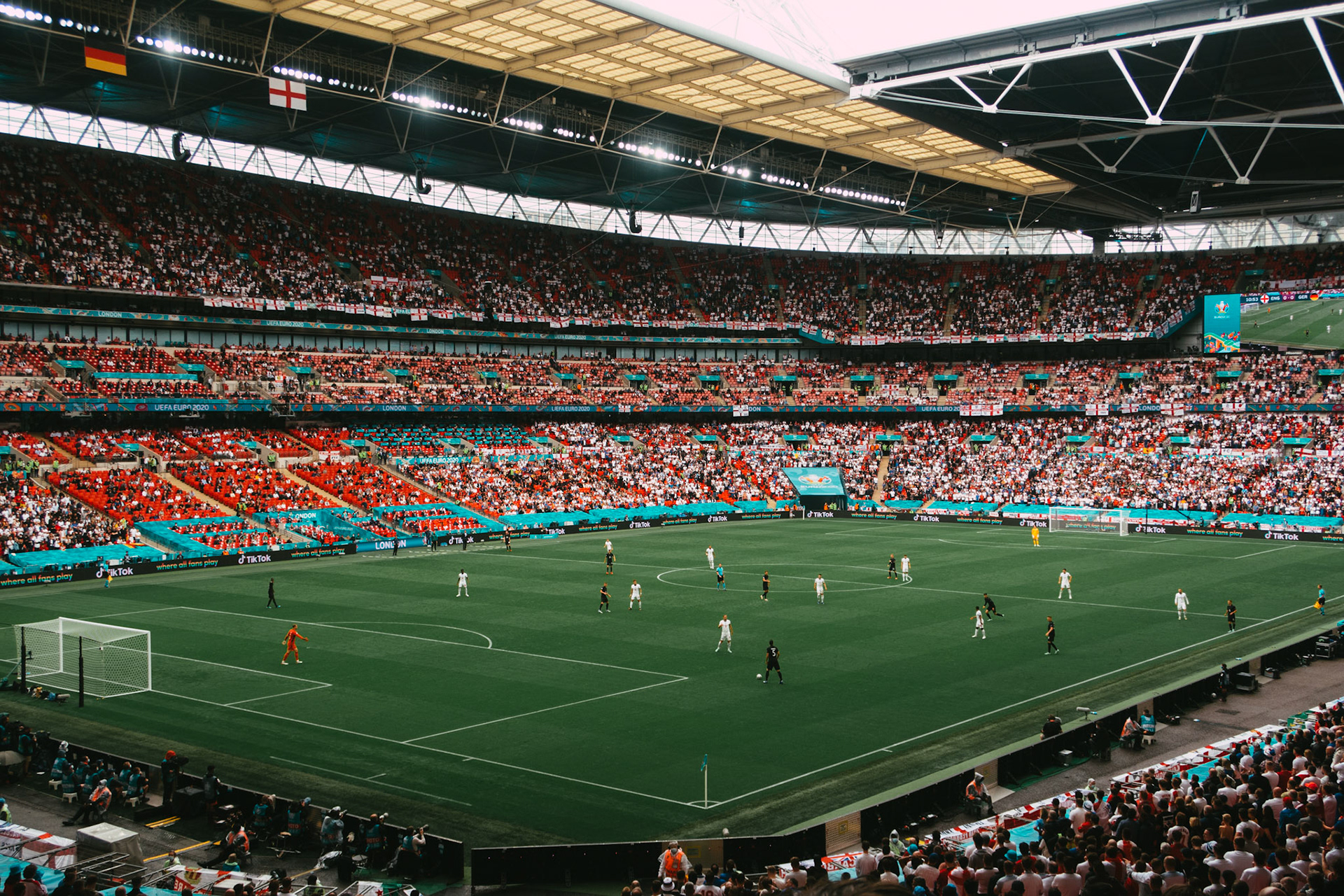 General view – England vs Germany – Euro 2020 – Wembley Stadium, London UK