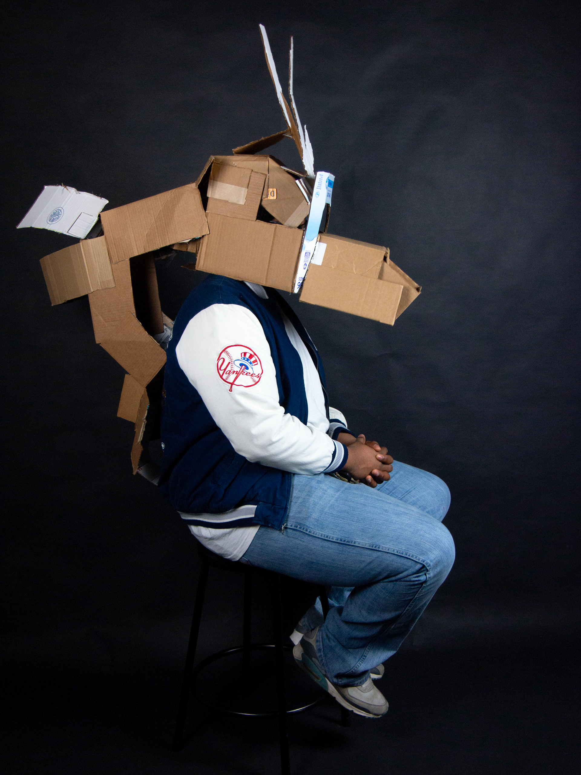 Dragon, Cardboard, Djovensky E., Art 210: 3D Design, Spring 2025