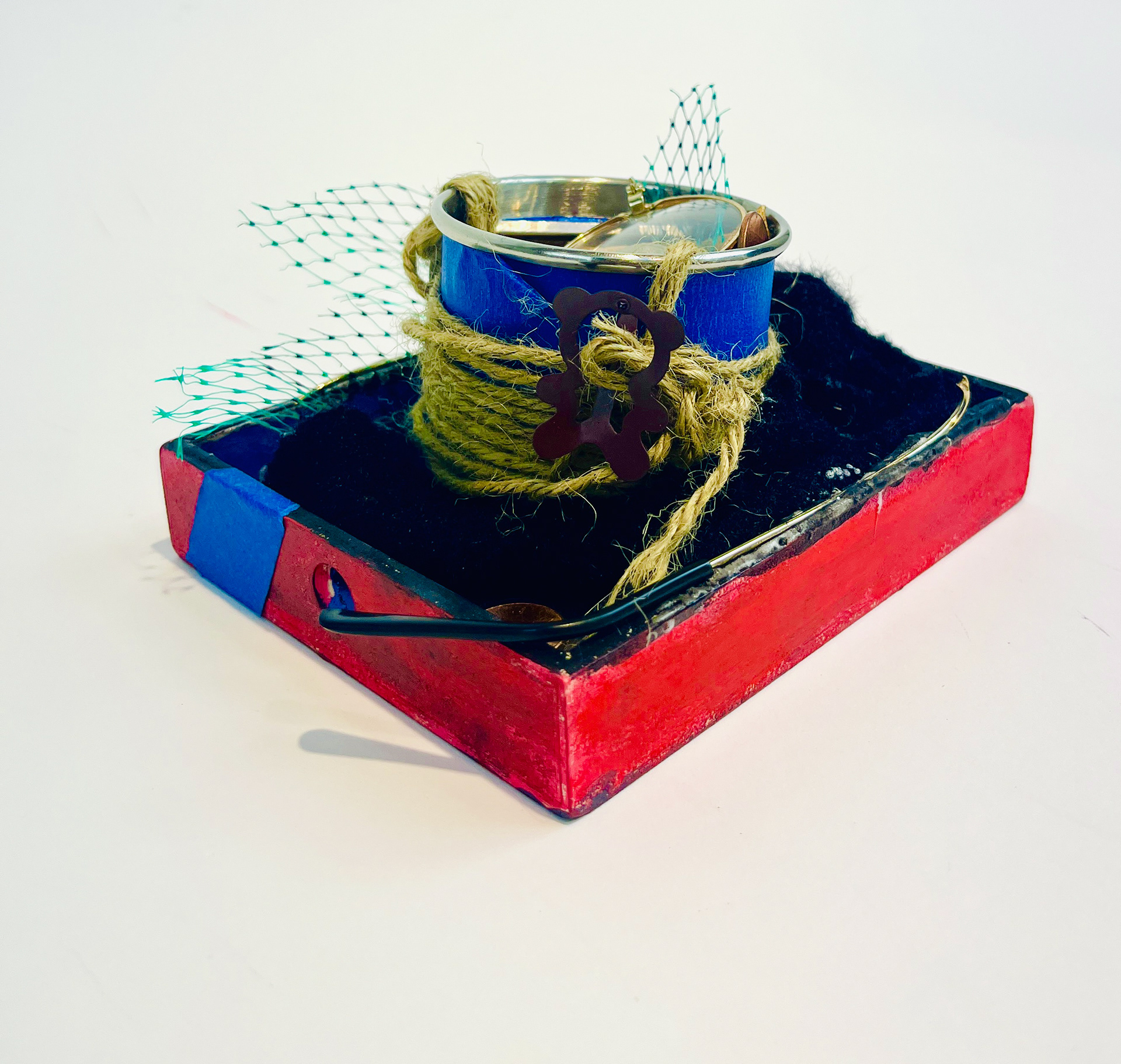 Material Alteration Assignment, Recycled materials, Adonay C., Art 210: 3D Design, Spring 2025