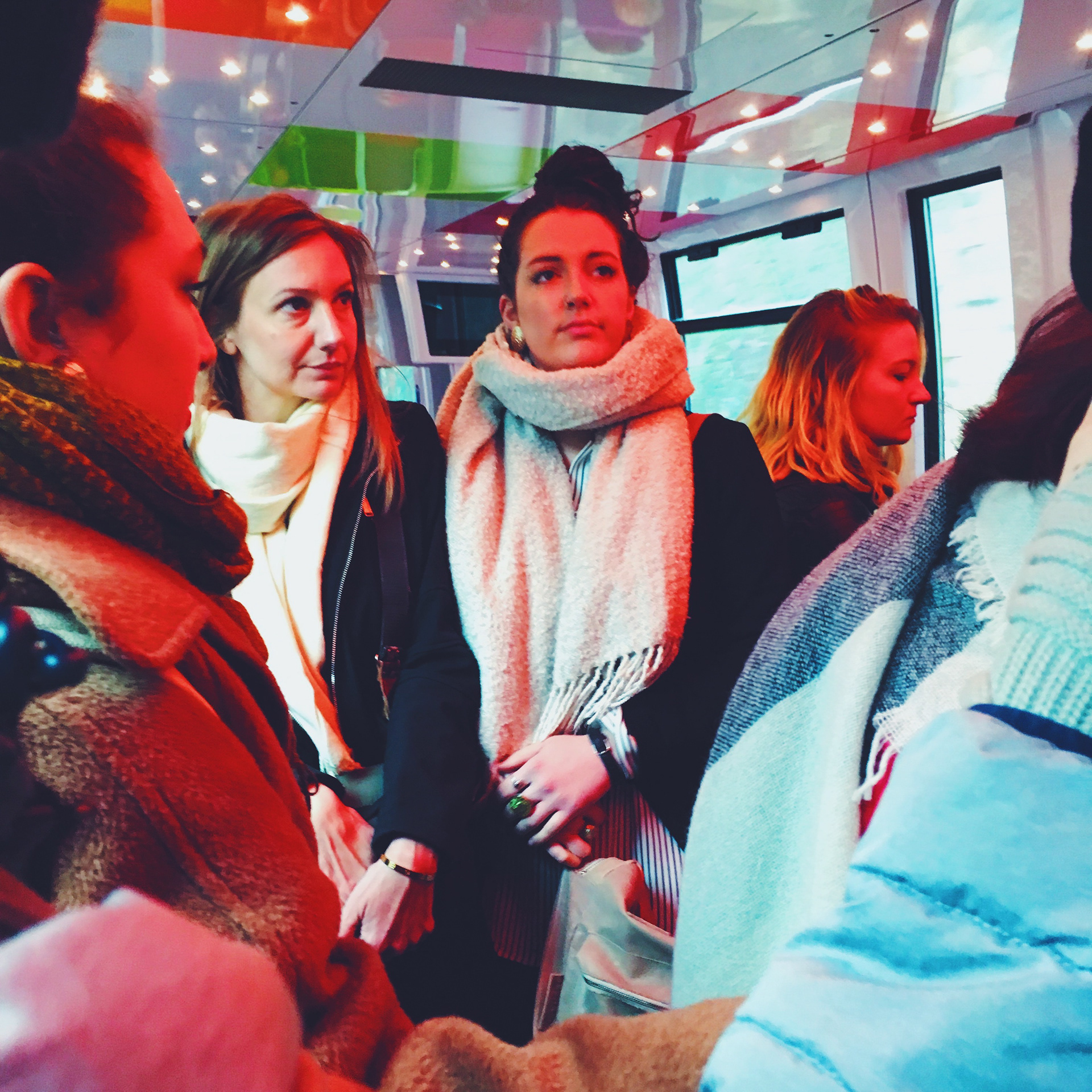 Photographer's on a train