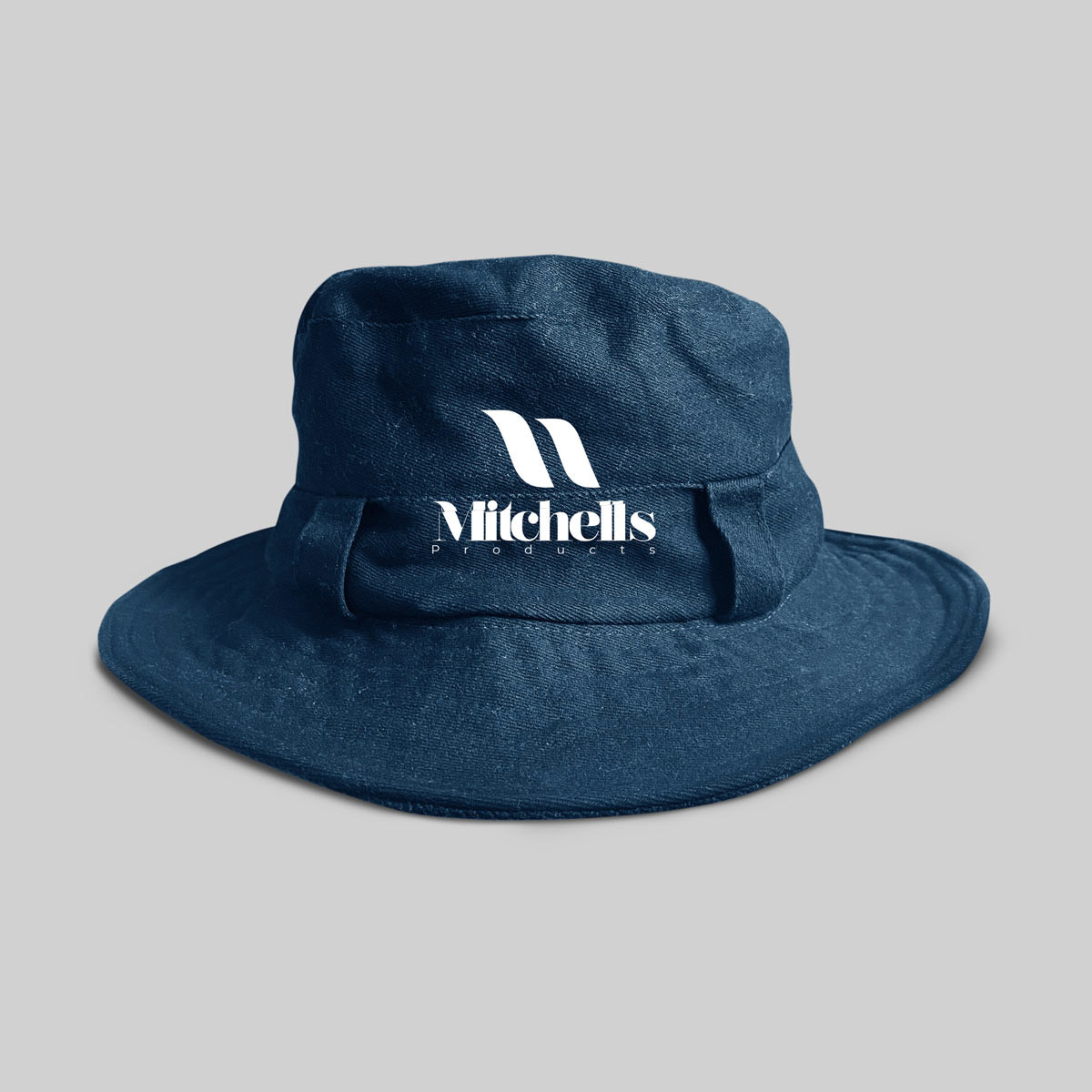 Black bucket hat mockup