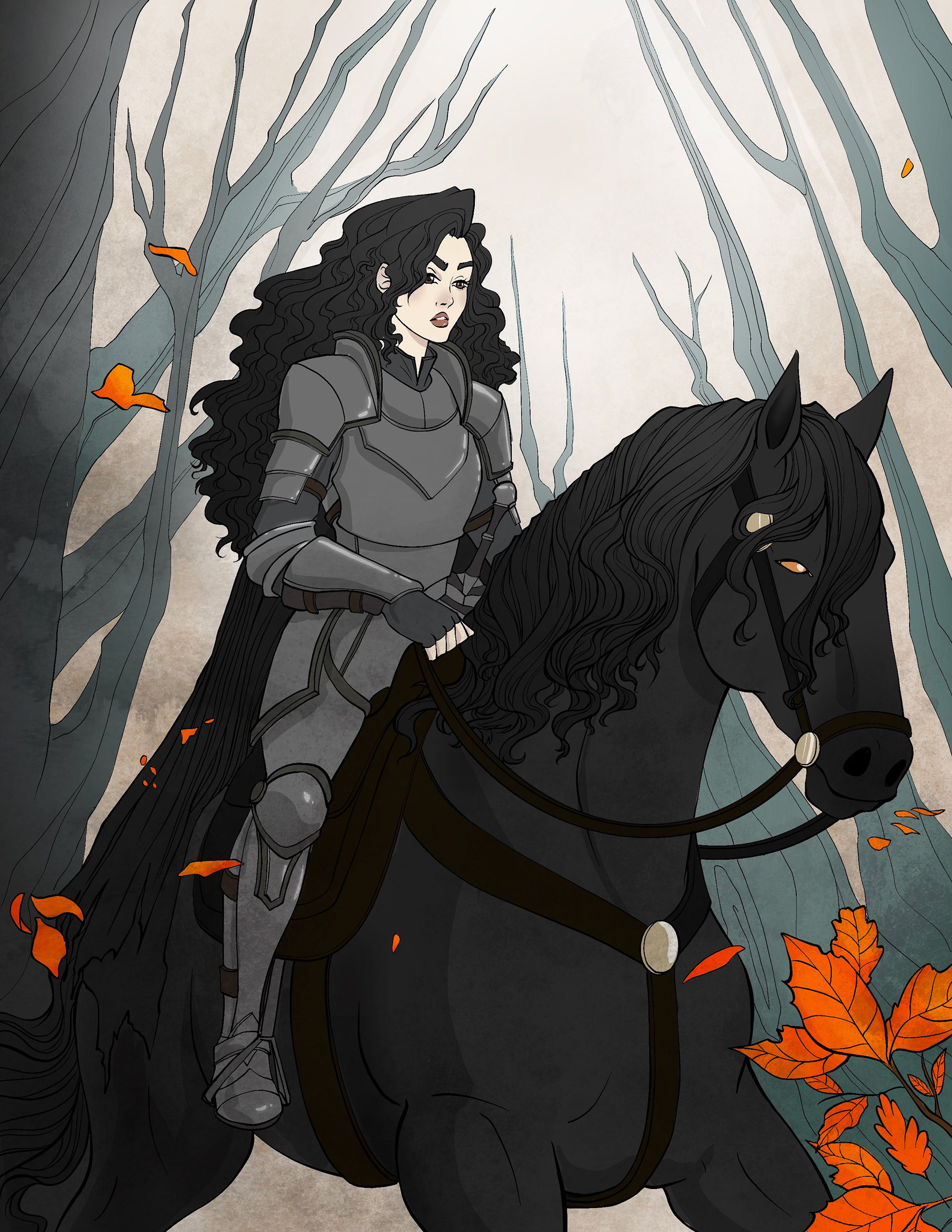 Lady Knight Illustration 2023