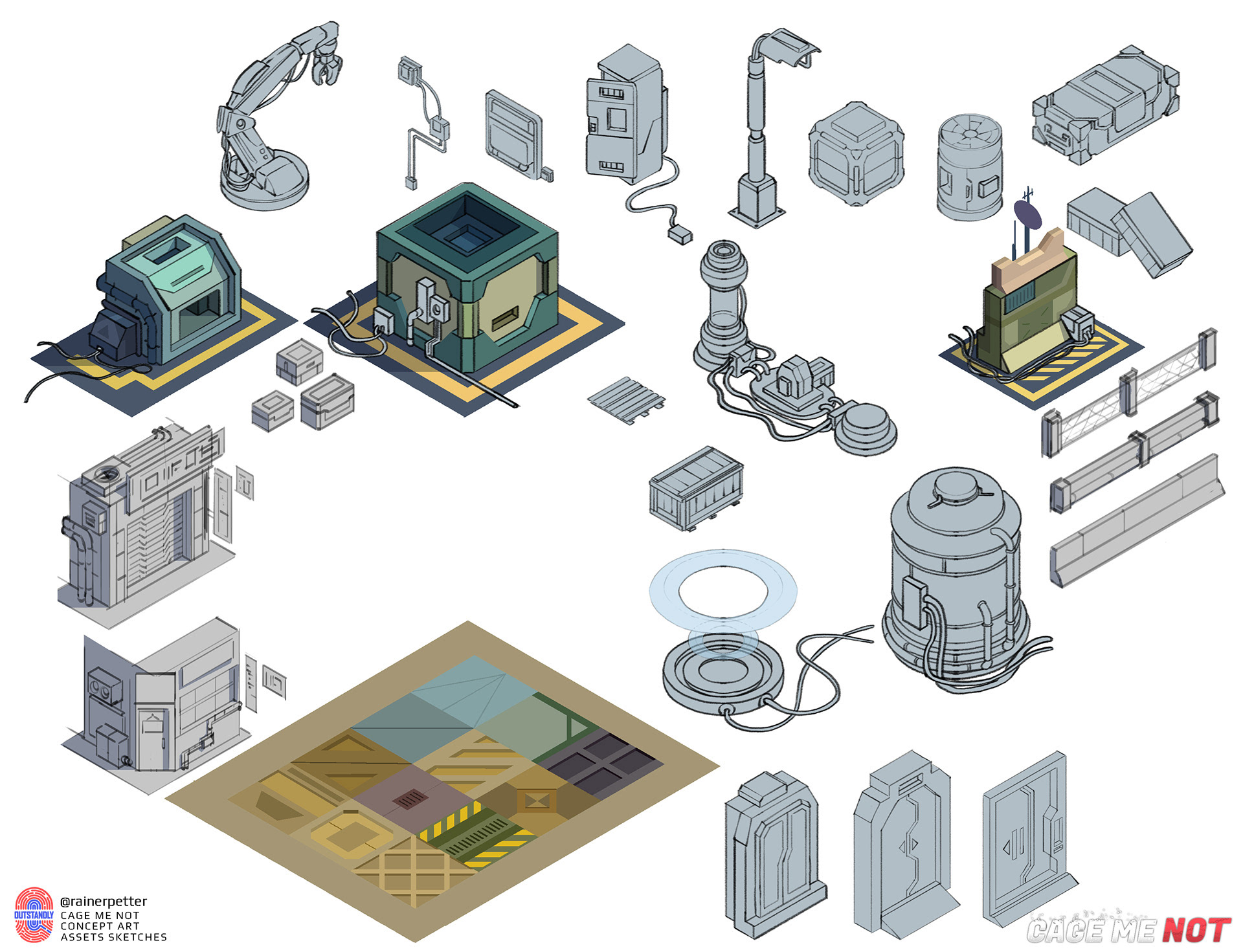 Cage me not - Sketches