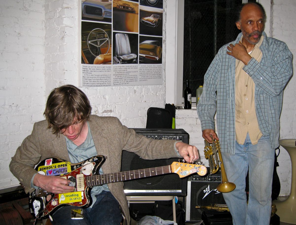 Thurston Moore and Daniel Carter at Partners & Spade