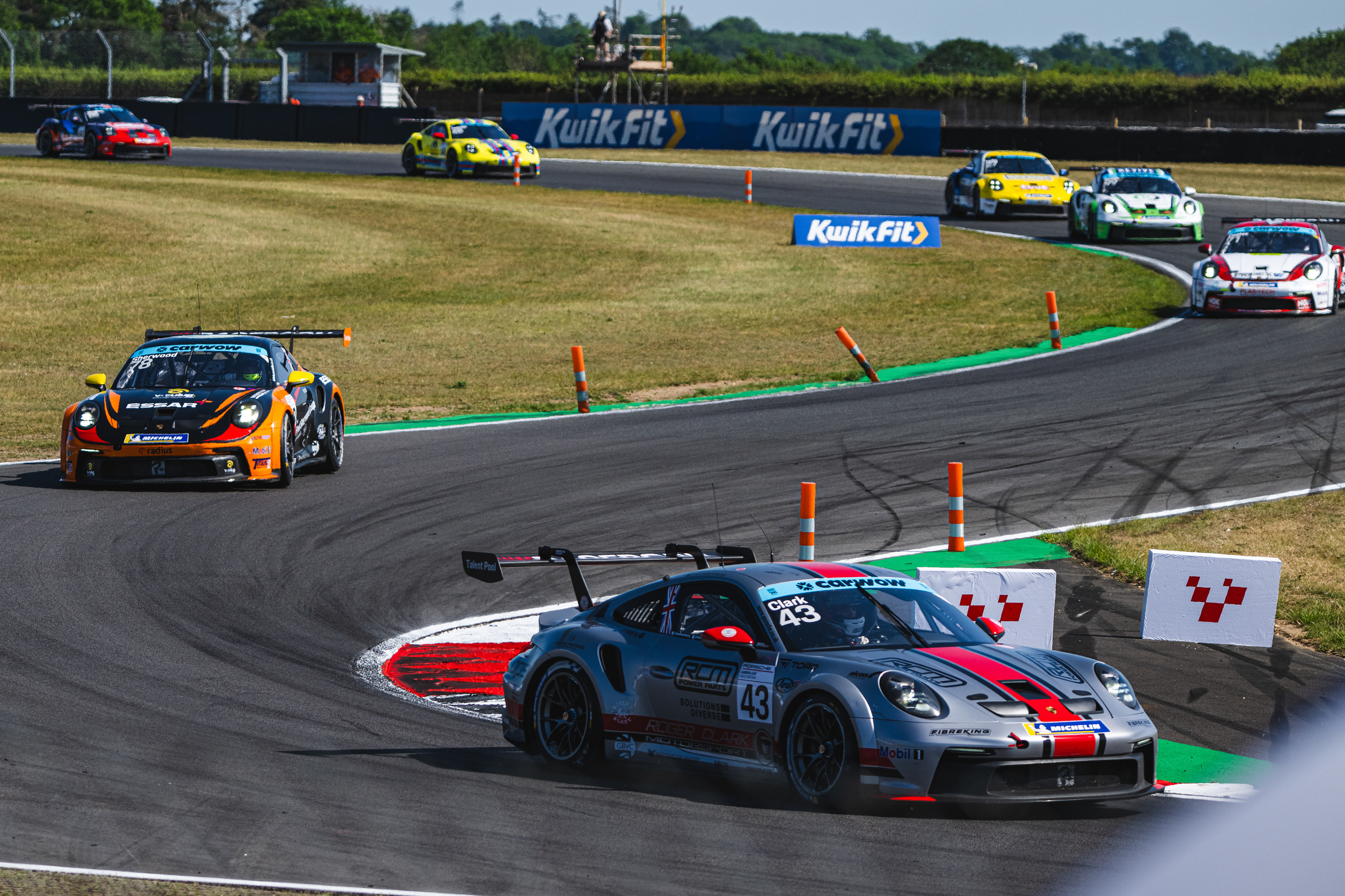 #43 Archie Clark - XQS Team Parker Racing - Snetterton 300 - Porsche Carwow Carrera Cup GB