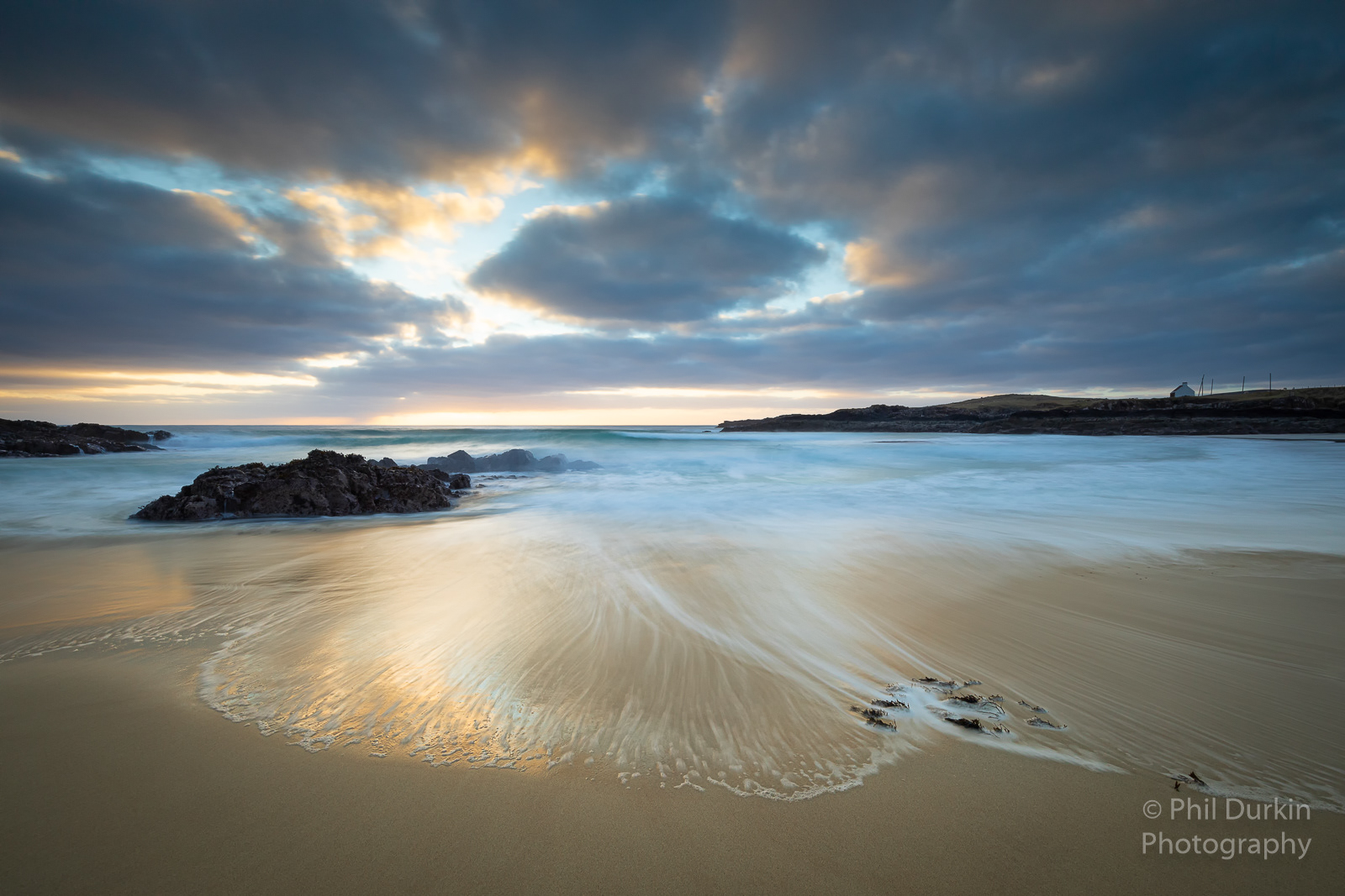 Sunset At Bay of Clachtoll Lochinver Scotland