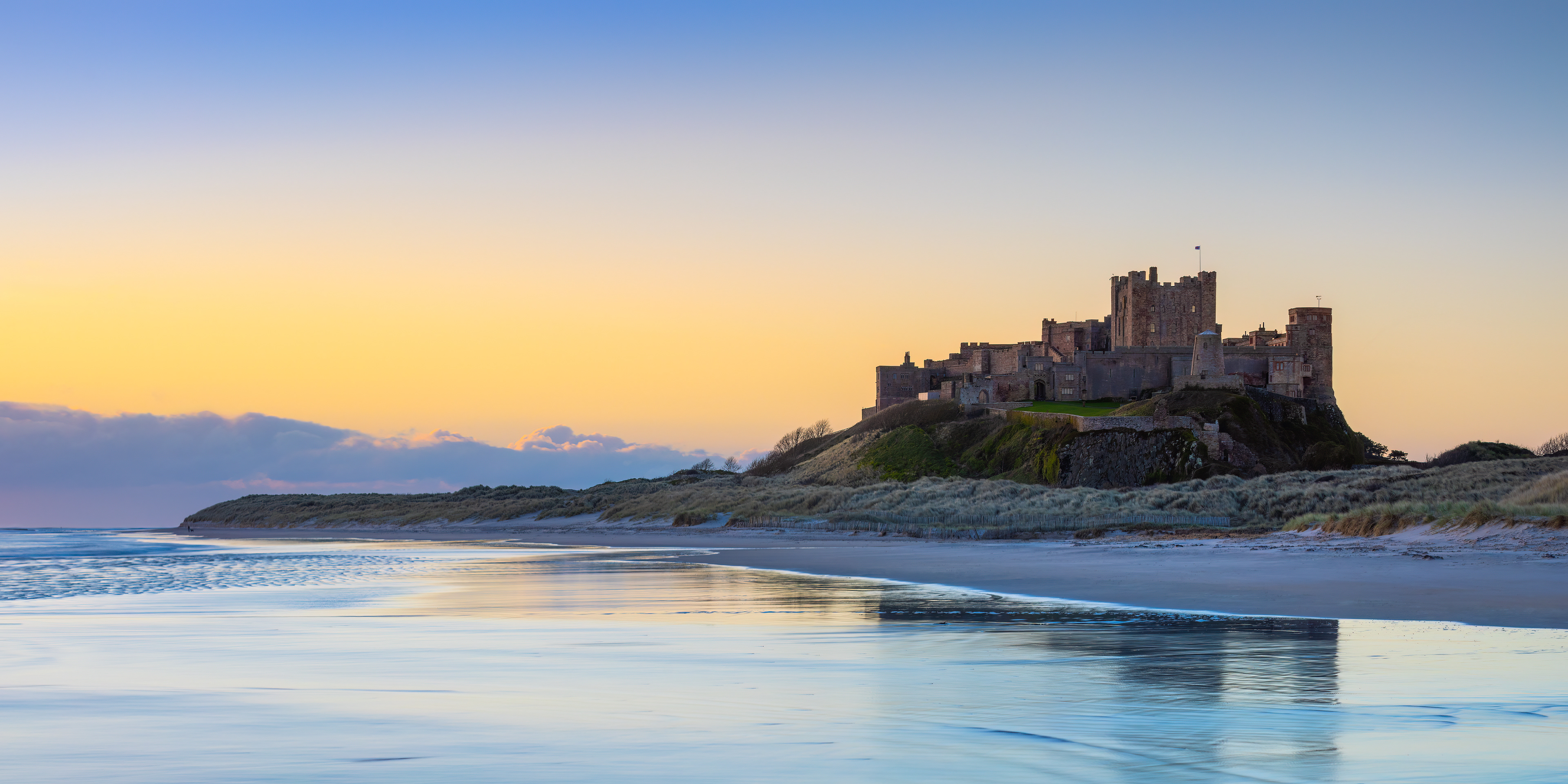 Morning Light At Bamburgh