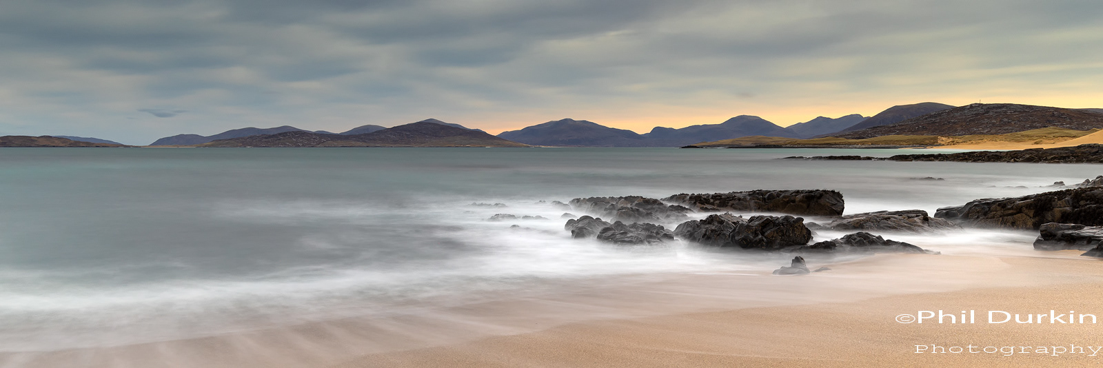 Ultra Wide Pano At Bagh Steinigidh Beach, Isle of Harris