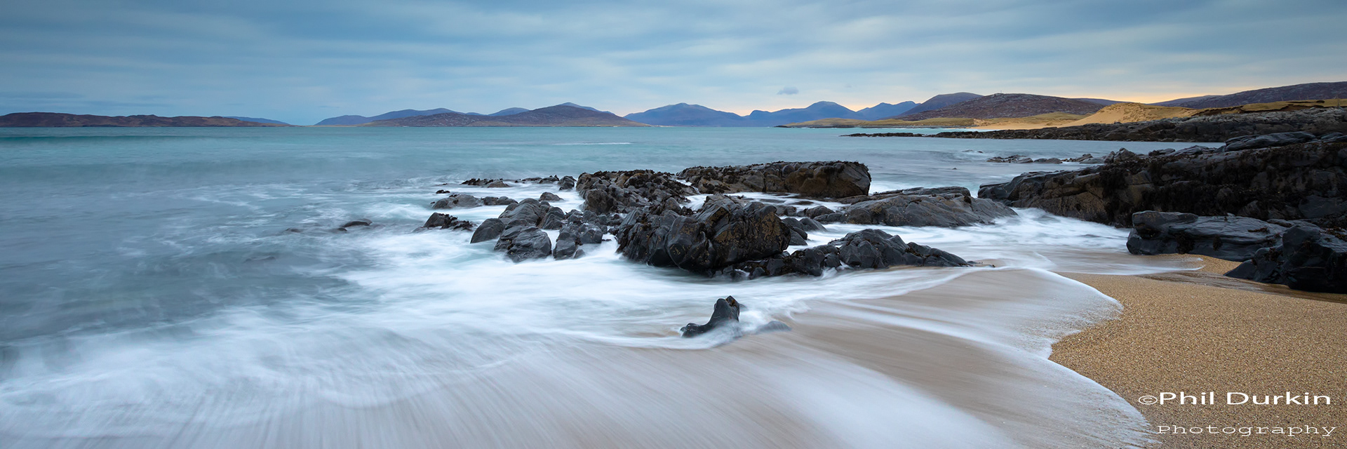 Returning Wave  At Bagh Steinigidh Beach, Isle of Harris