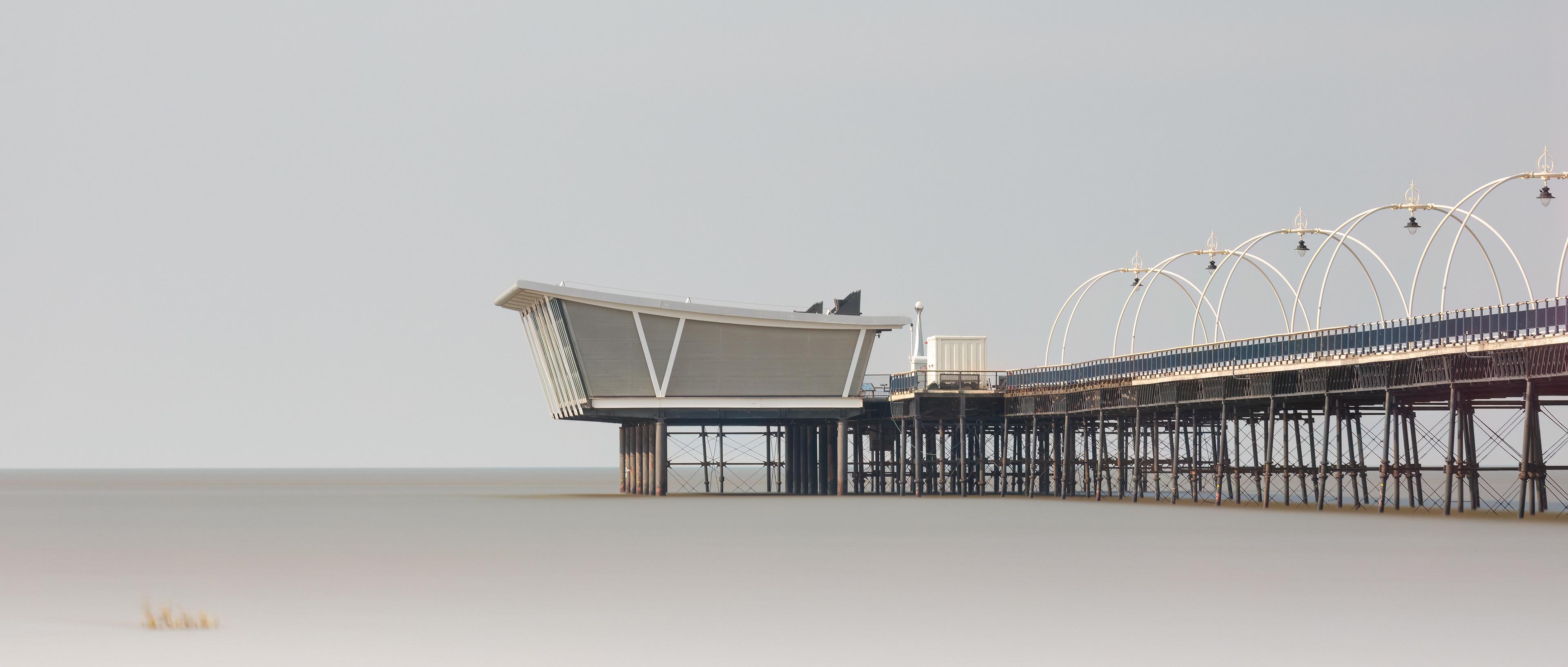 Southport Pier  Head At High Tide