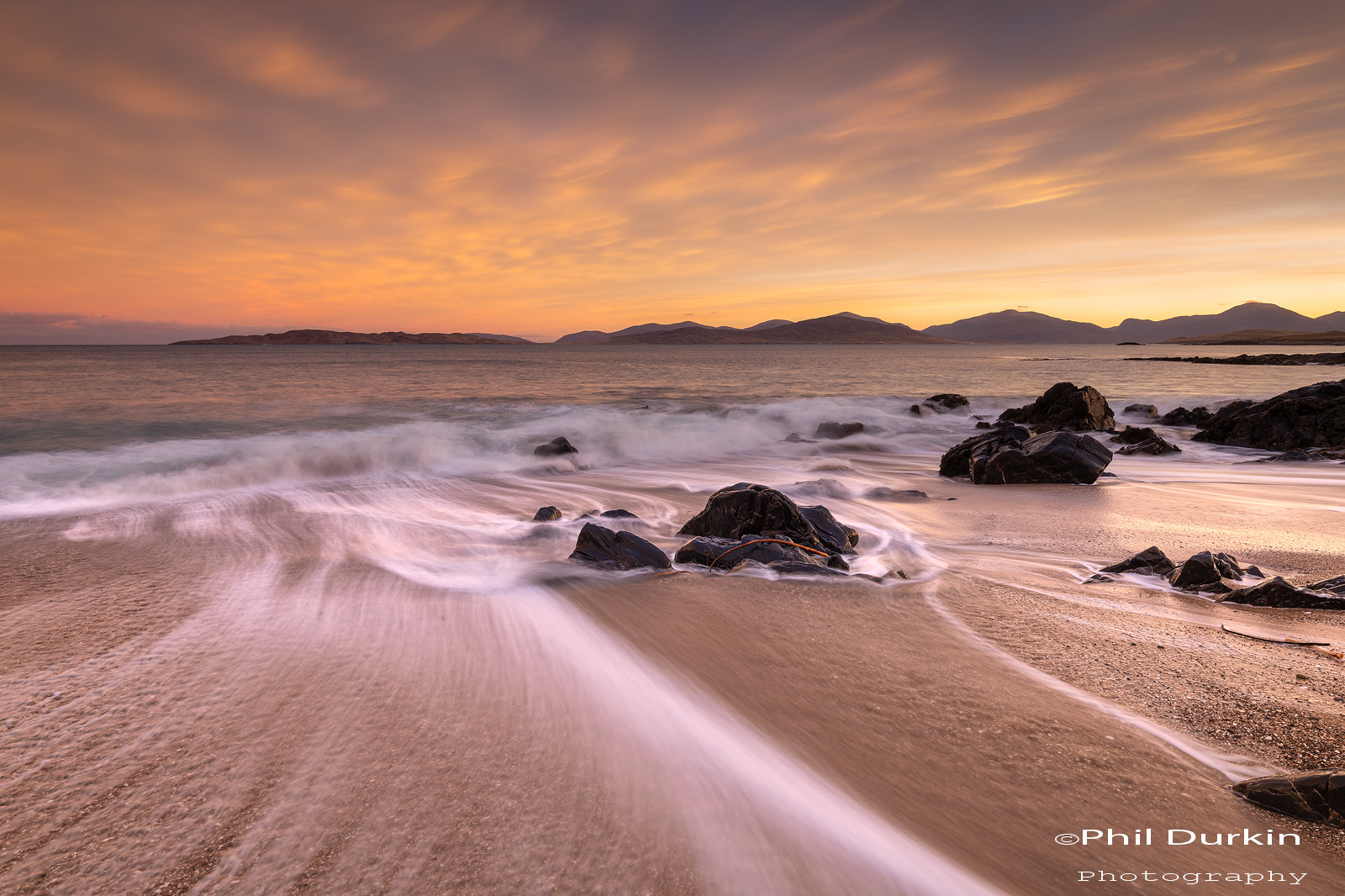 Golden Sunrise  At Bagh Steinigidh Beach, Isle of Harris