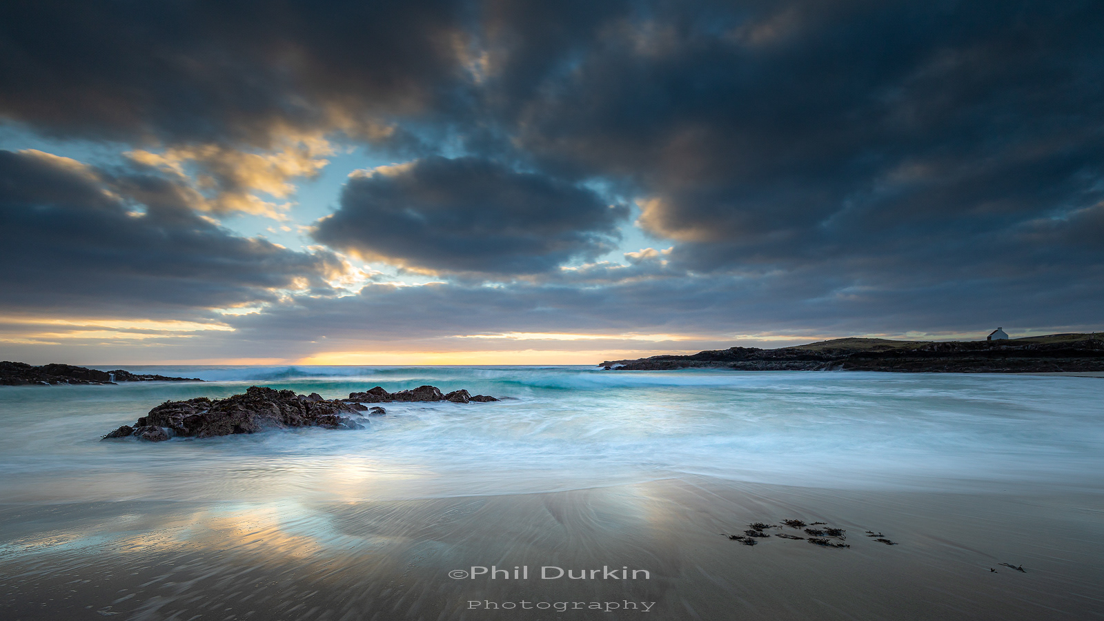 Last Light At Bay of Clachtoll Lochinver Scotland