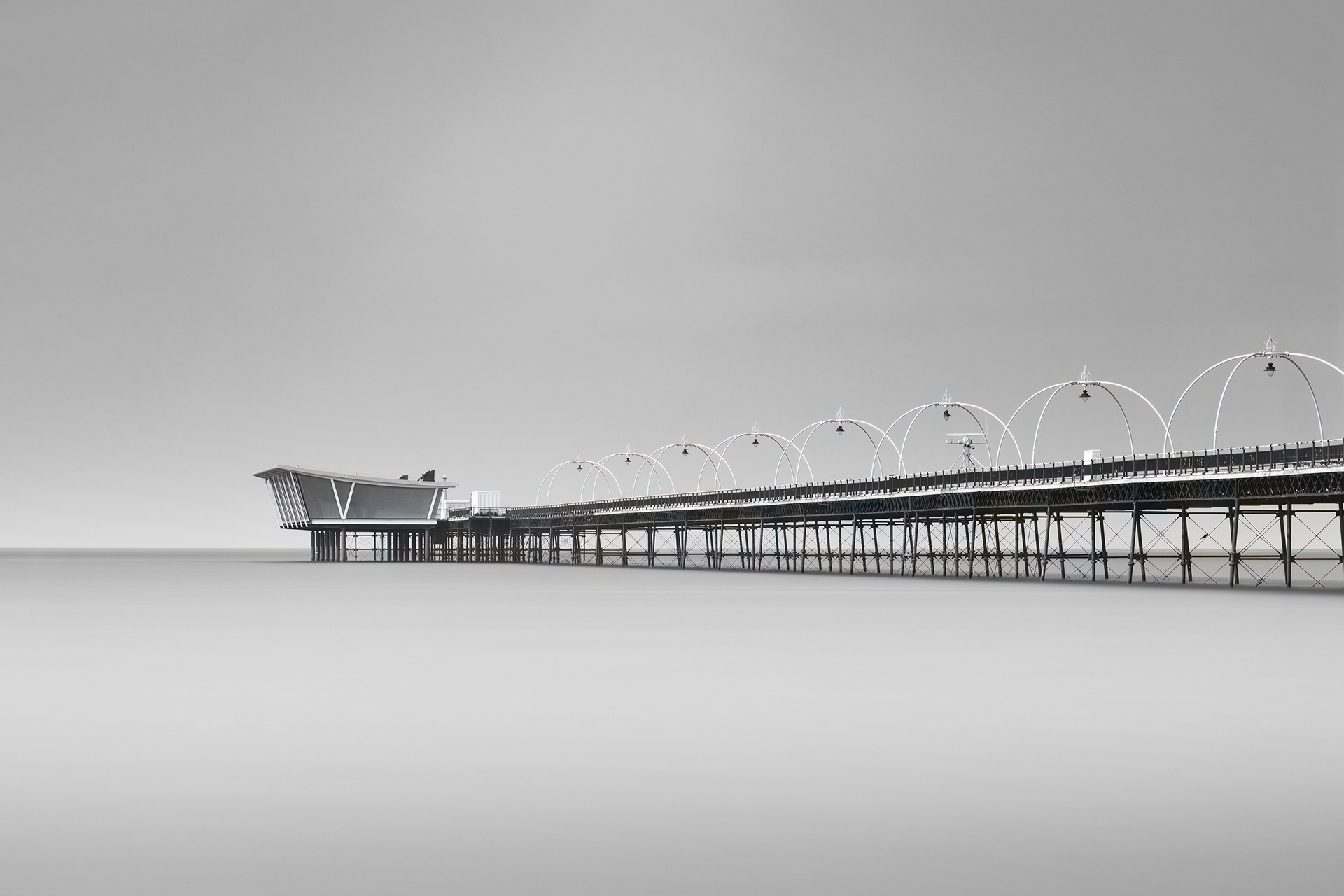 Southport Pier At High Tide