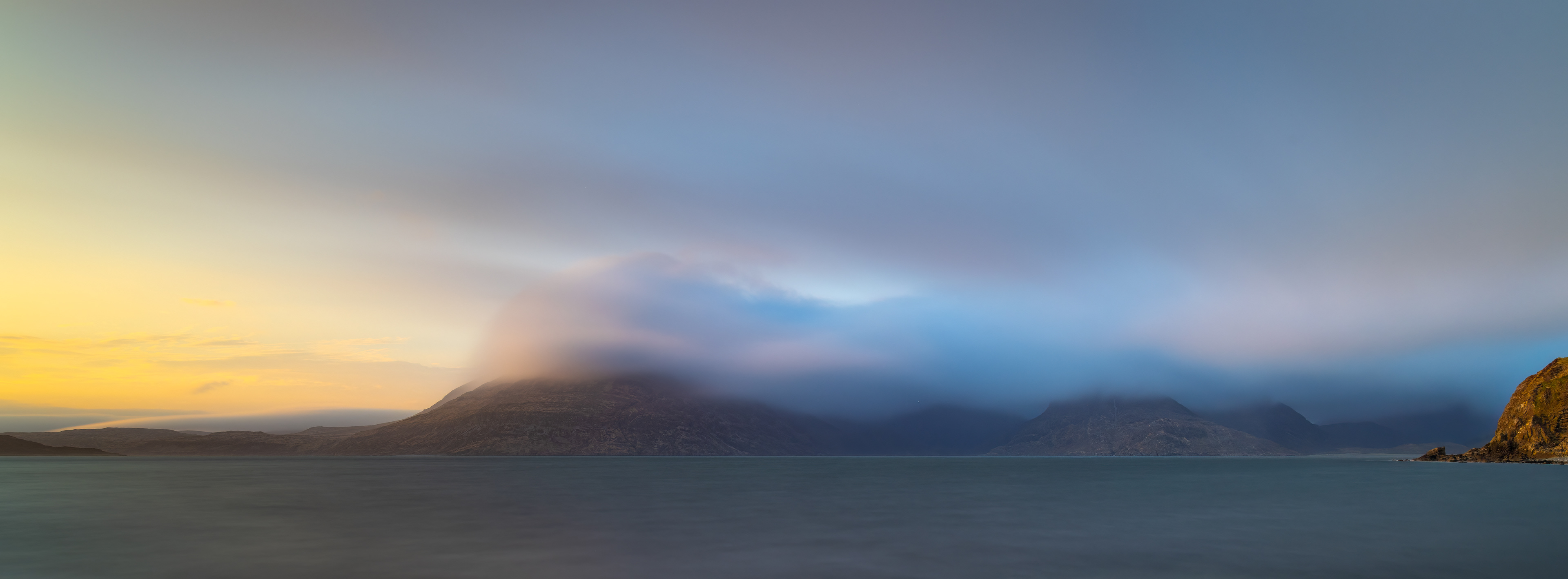 The Cuillin Mountains Shrouded In Cloud V2
