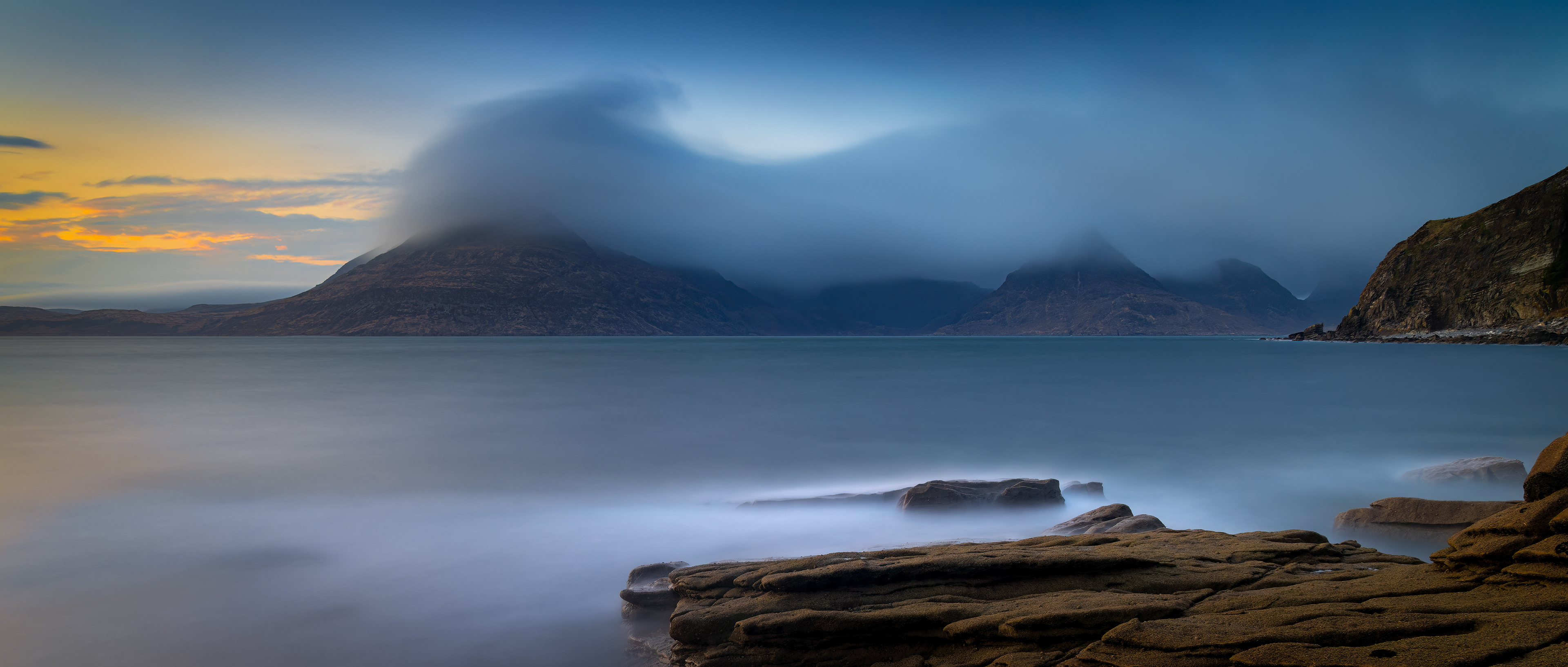 The Cuillin Mountains Shrouded In Cloud