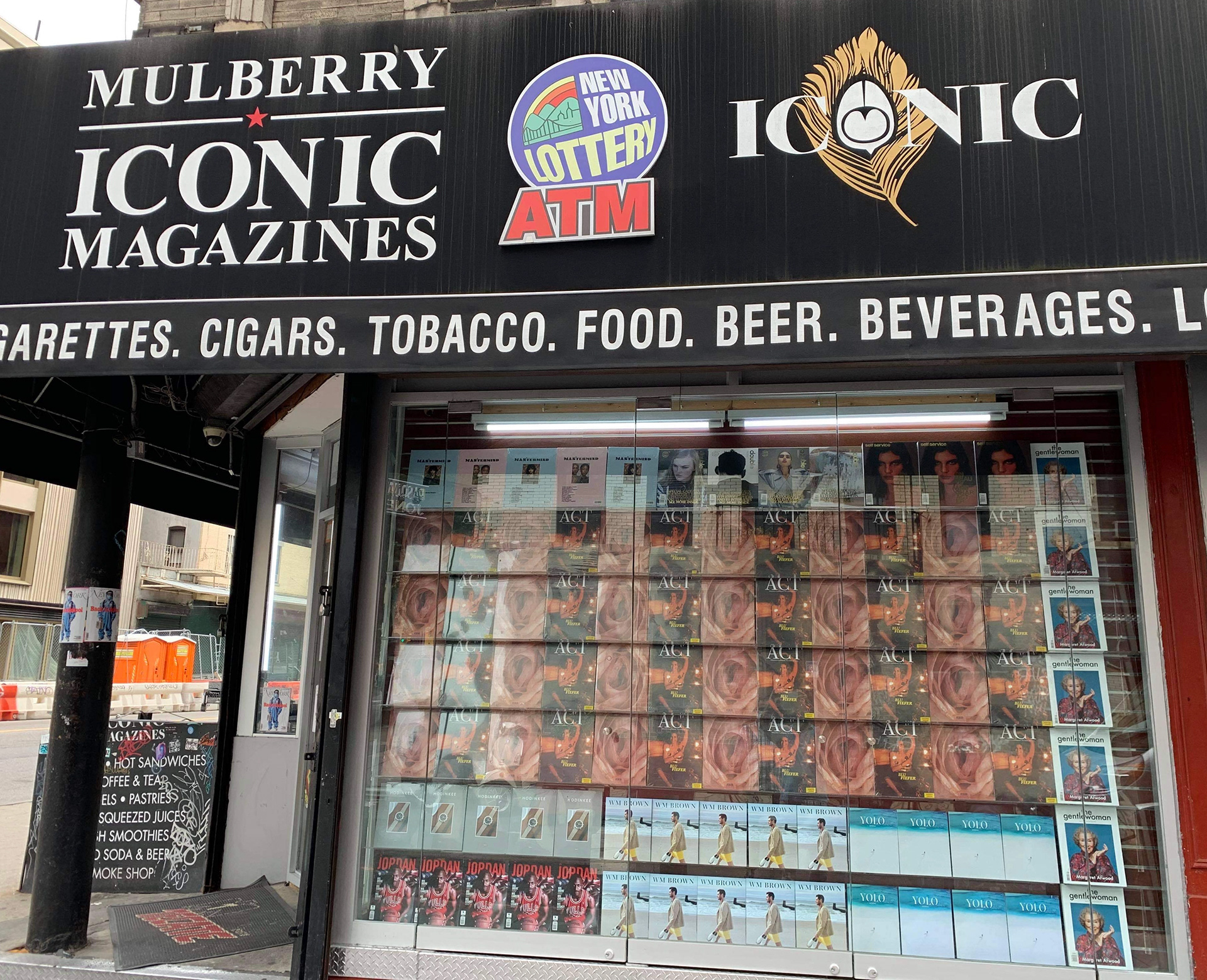 Mulberry Iconic Magazines window display, New York for Issue 2