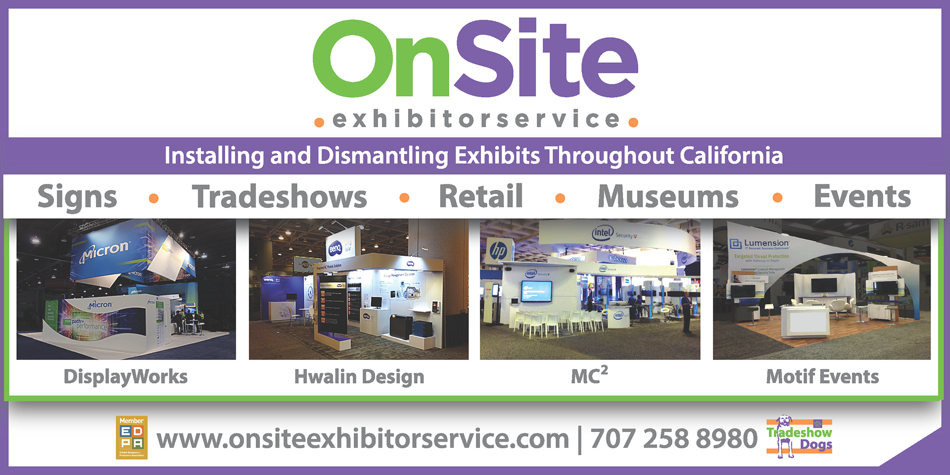 OnSite Exhibitor Service Layout