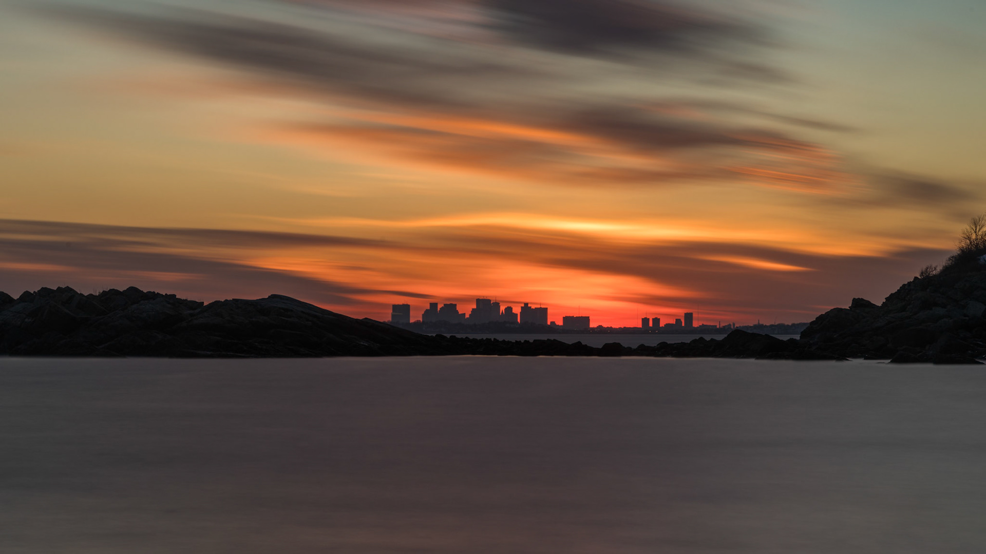 The Boston skyline from Nahant