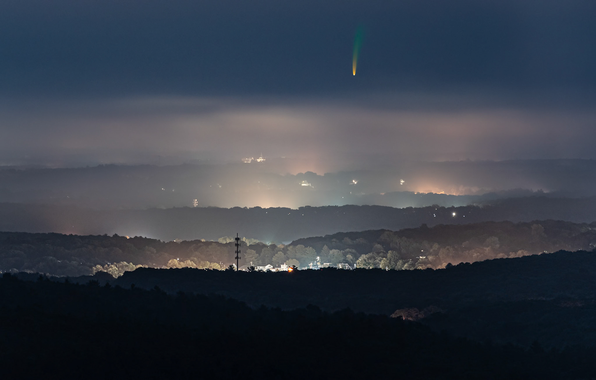 Neowise over the City