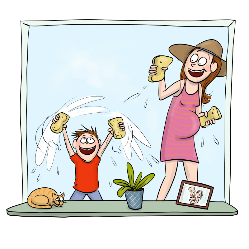 Illustration for a calendar with kids activities. Client: Playgrounds.