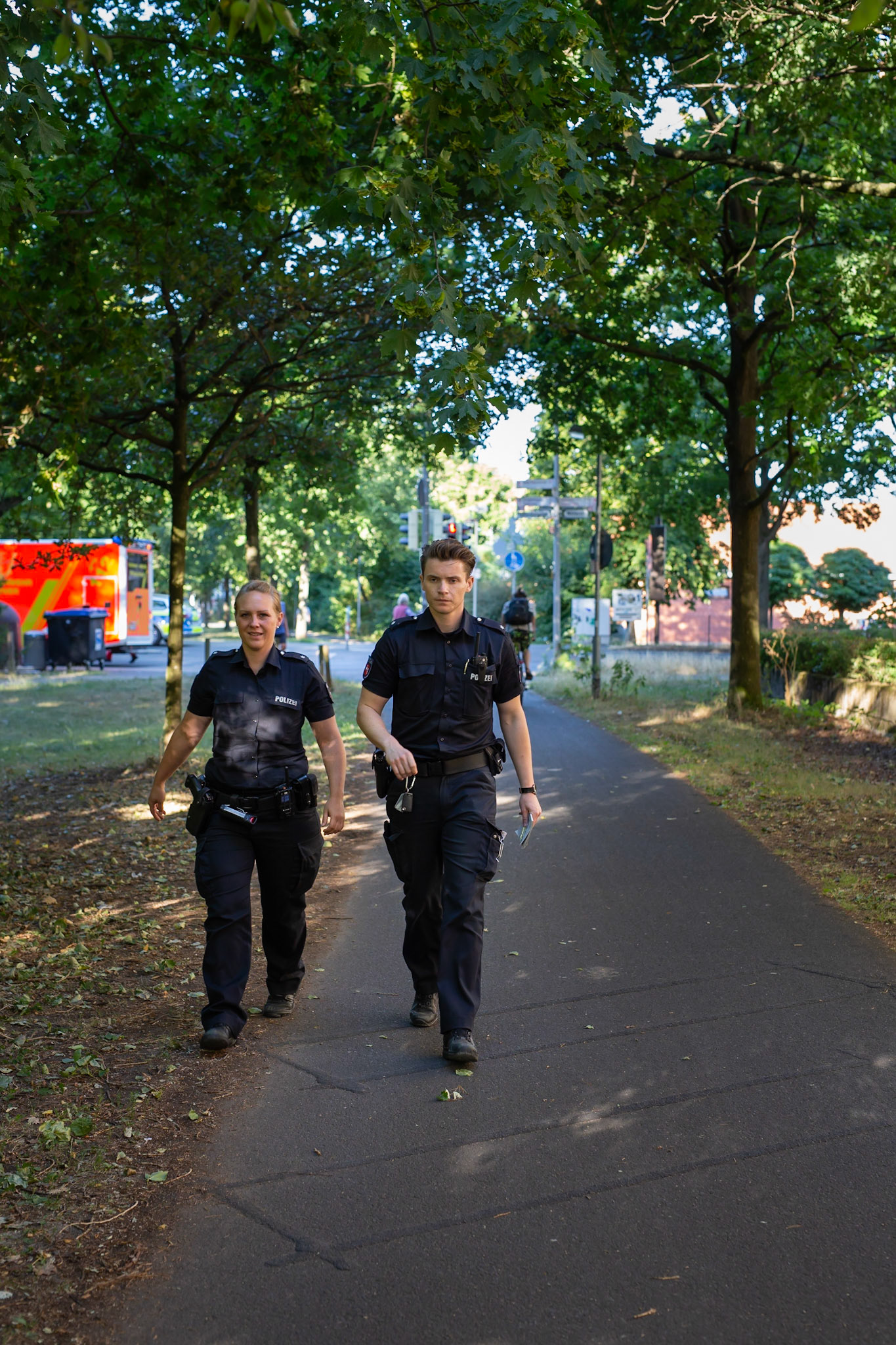 Hannover, 06.07.2018: Auf Streife mit Polizeikommissaren M.B. und J.H.: Fahrradunfall 