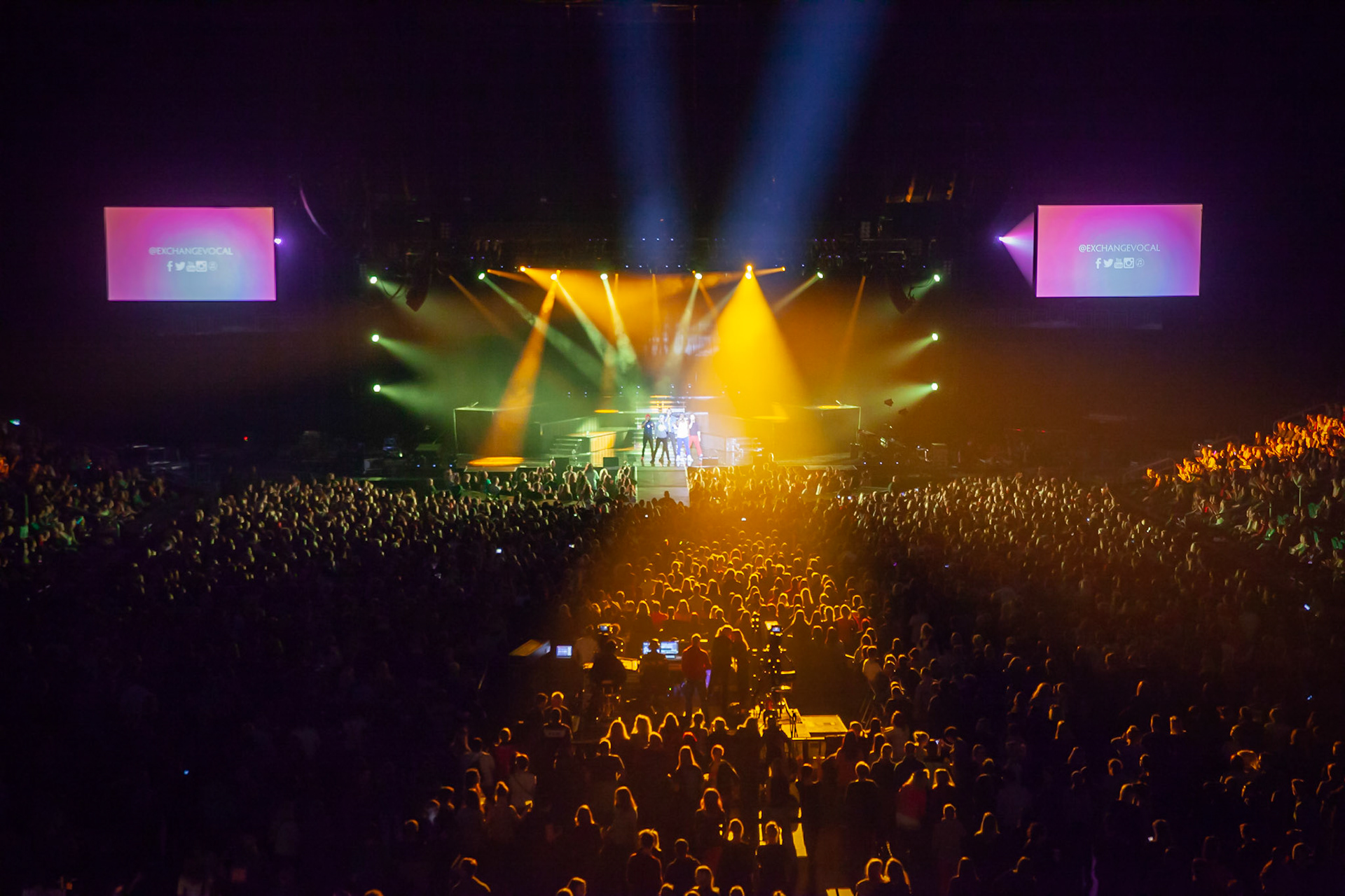 Berlin, Germany, 04.03.2014: while the last song on the evening for The Exchange