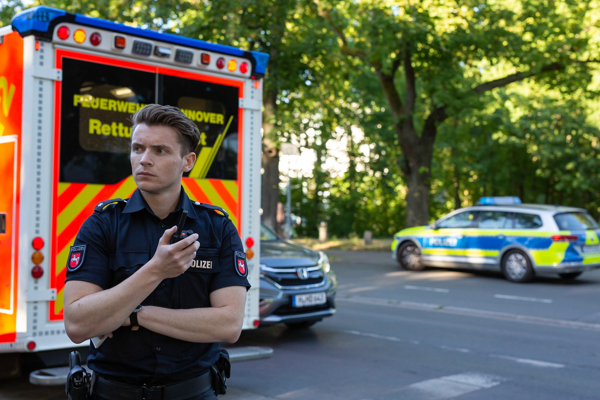 Hannover, 06.07.2018: Auf Streife mit Polizeikommissaren M.B. und J.H.: Fahrradunfall 