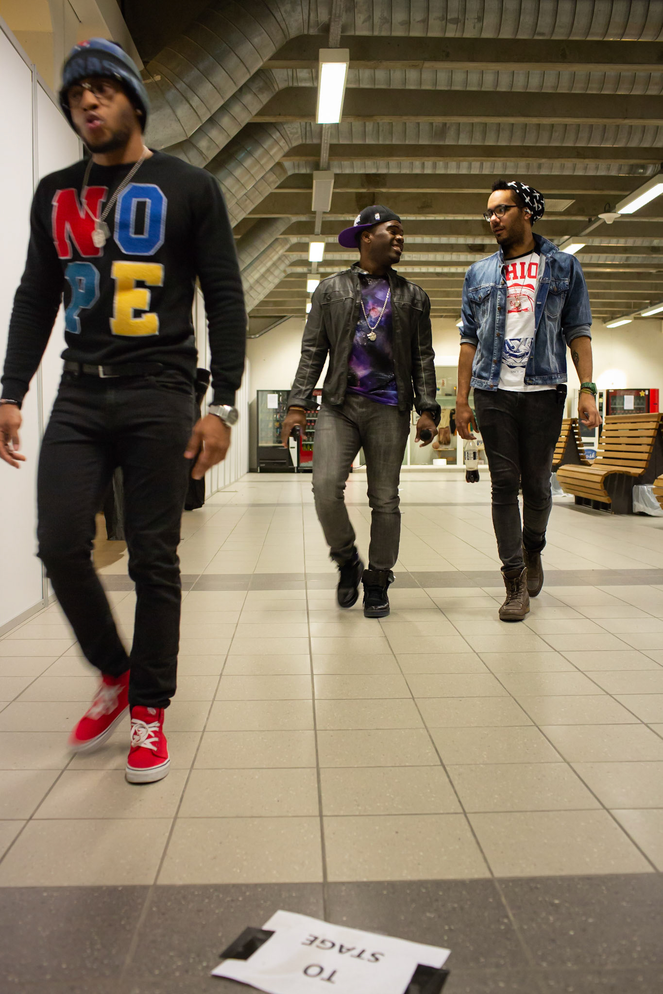 Trondheim, Norway, 10.03.2014: The Exchange performing as Supportband for the Backstreet Boys at the Spektrum Hall in Trondheim.