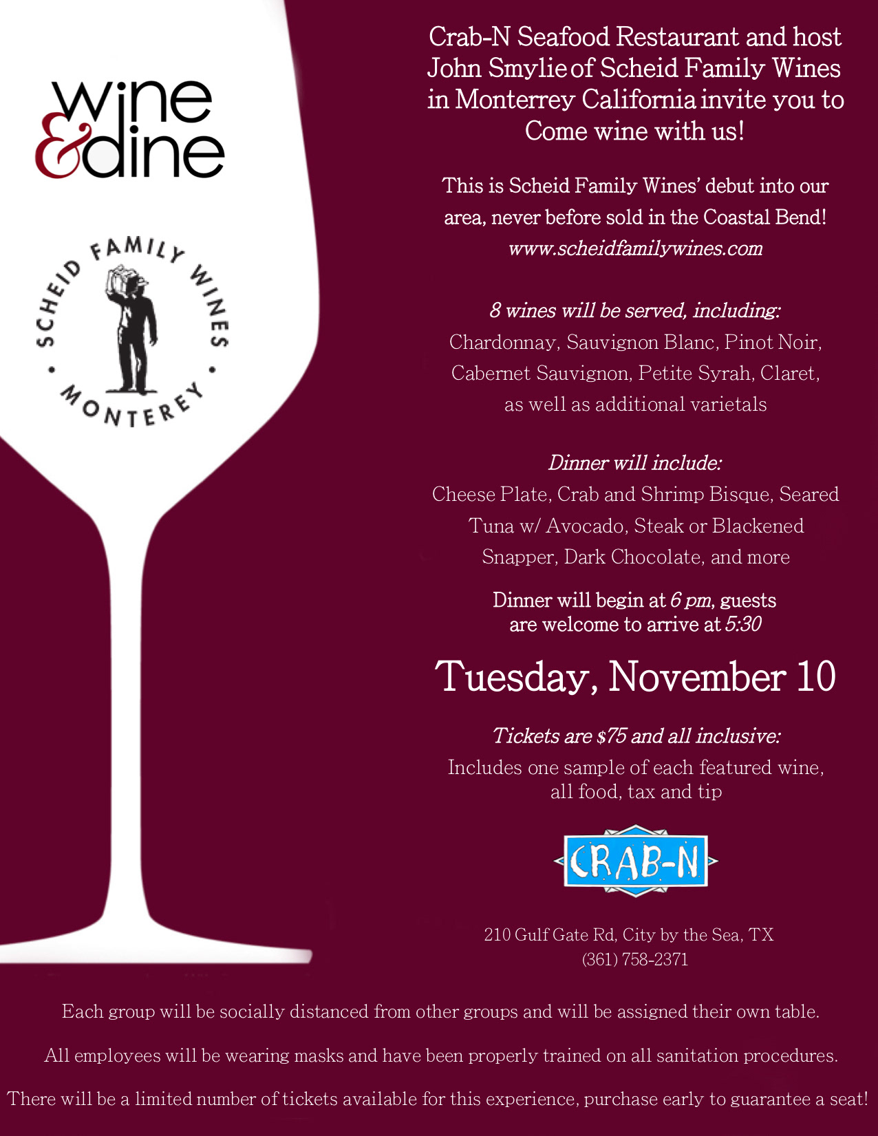 Scheid Family Wines Flyer