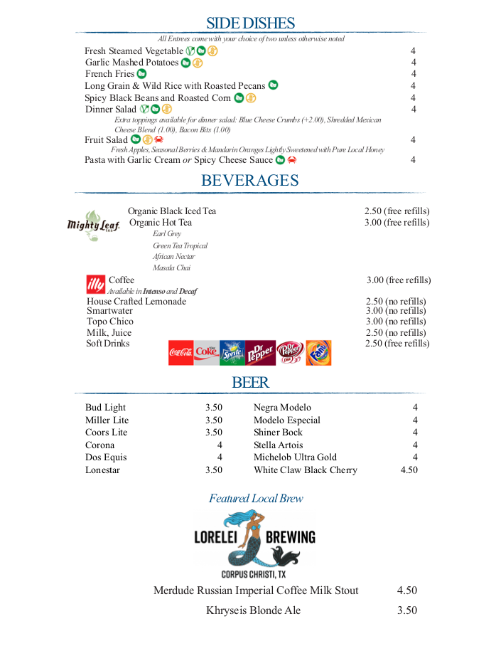 Menu Page 5