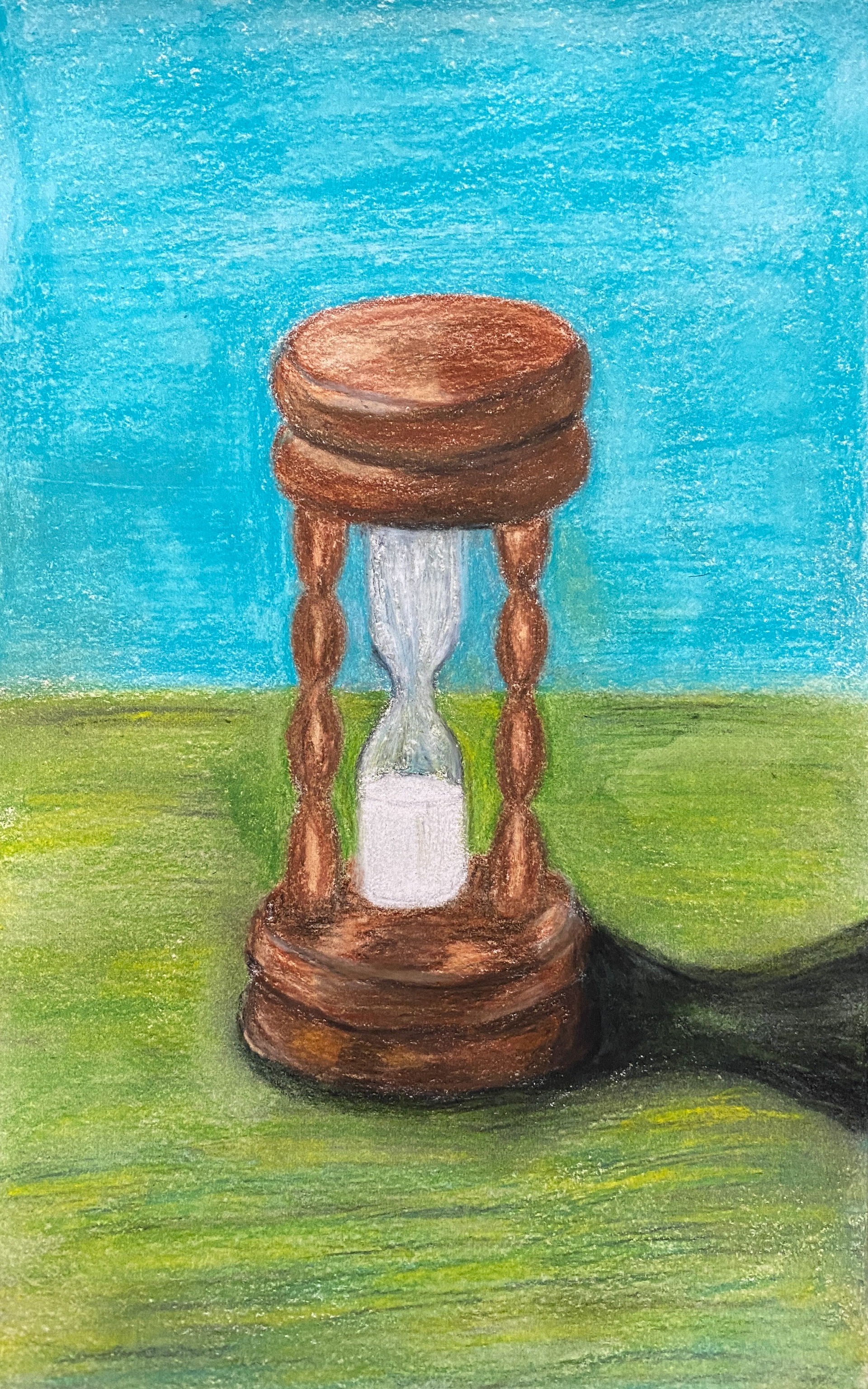 Hourglass, Colored Pencil