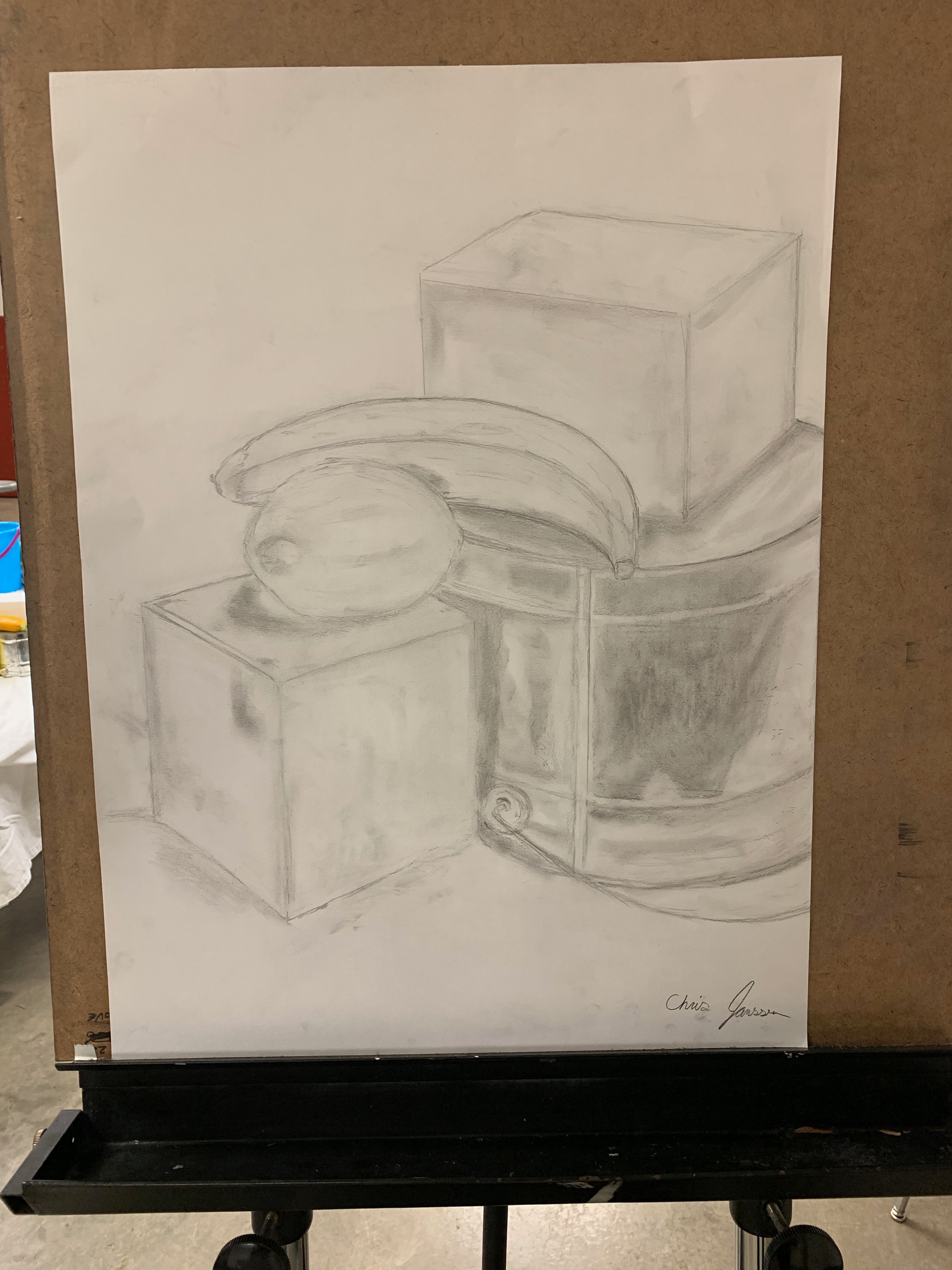 Still Life, Graphite on Paper