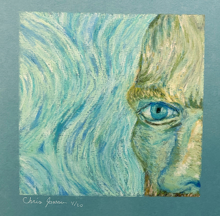 Master Study, Van Gogh 1889, Pastel