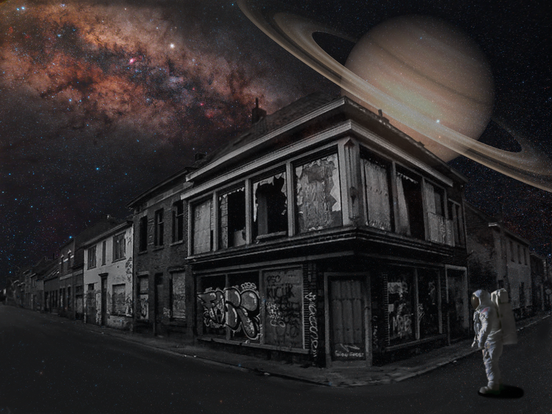 "Lost Civilization", Multiple Exposure and Digital Manipulation