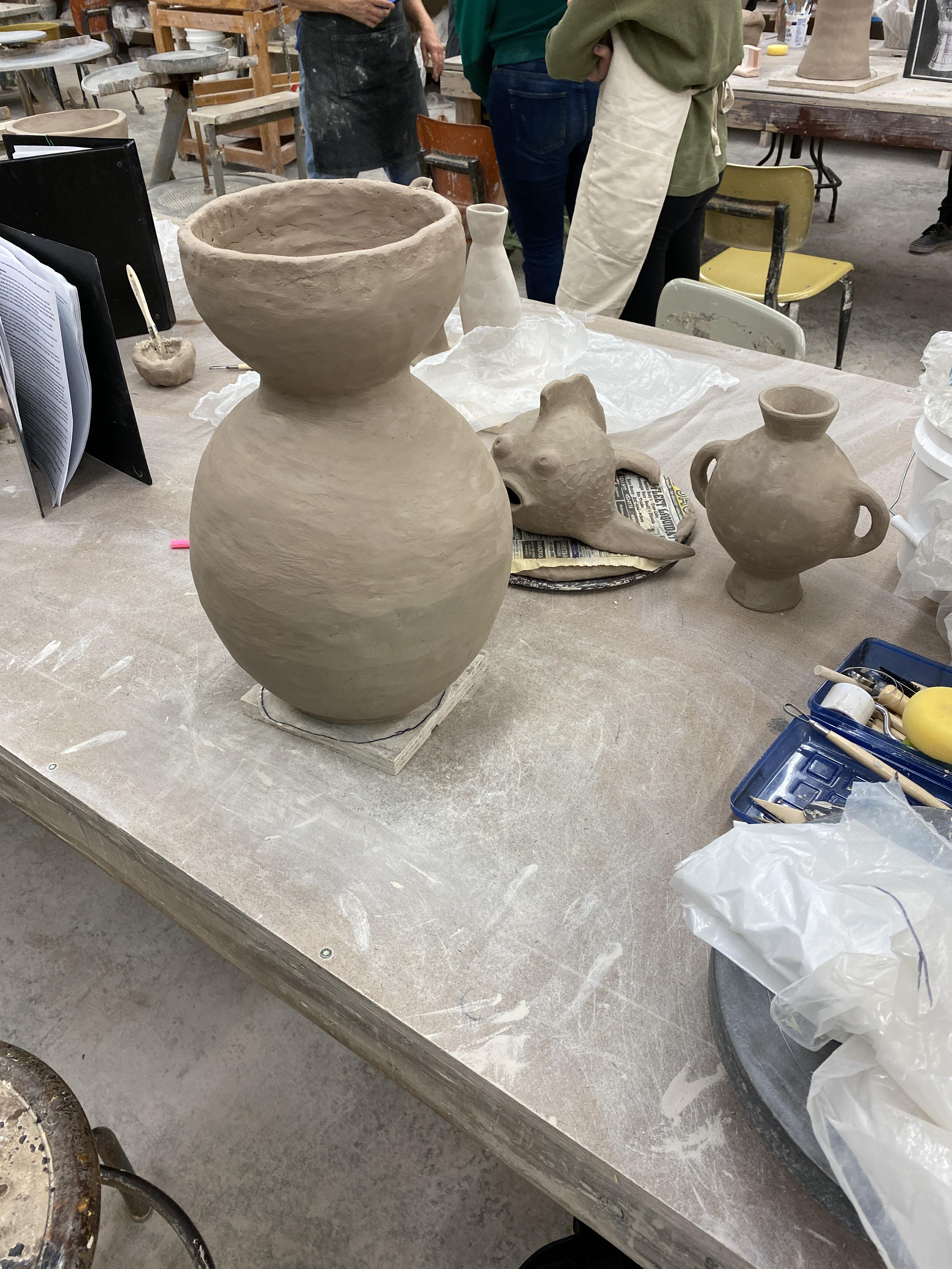 WIP Coil Pot Gourd Vessel