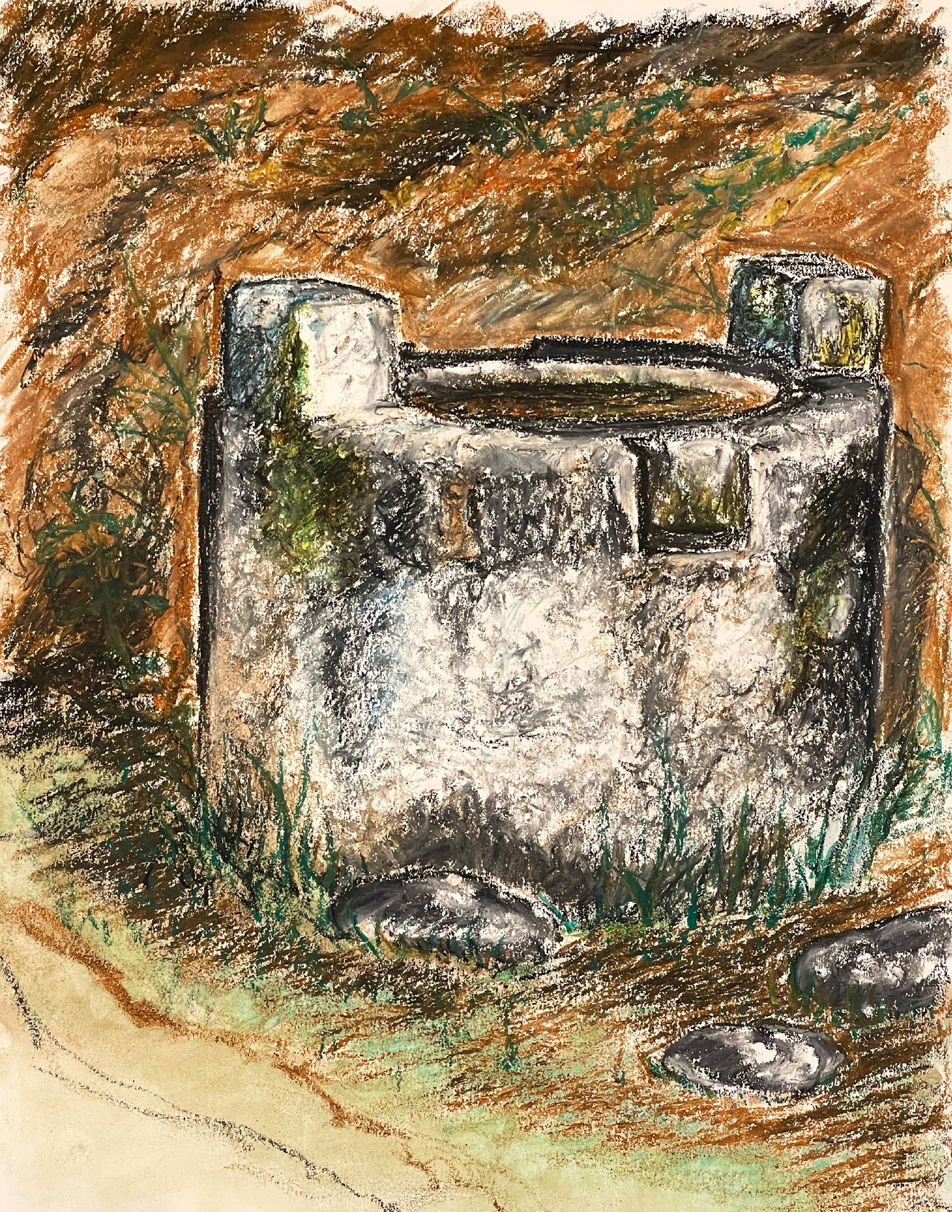 Oil Pastel and Watercolor