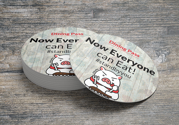 Sticker badge for registered eaters