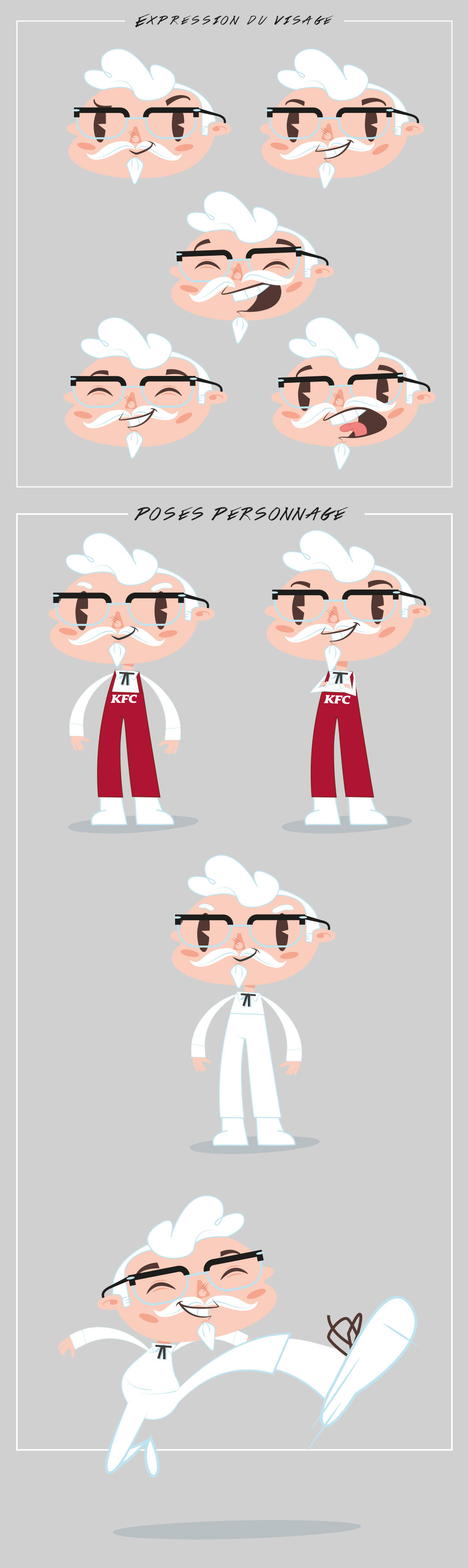 mascotte, illustration, dessin, kfc, kids