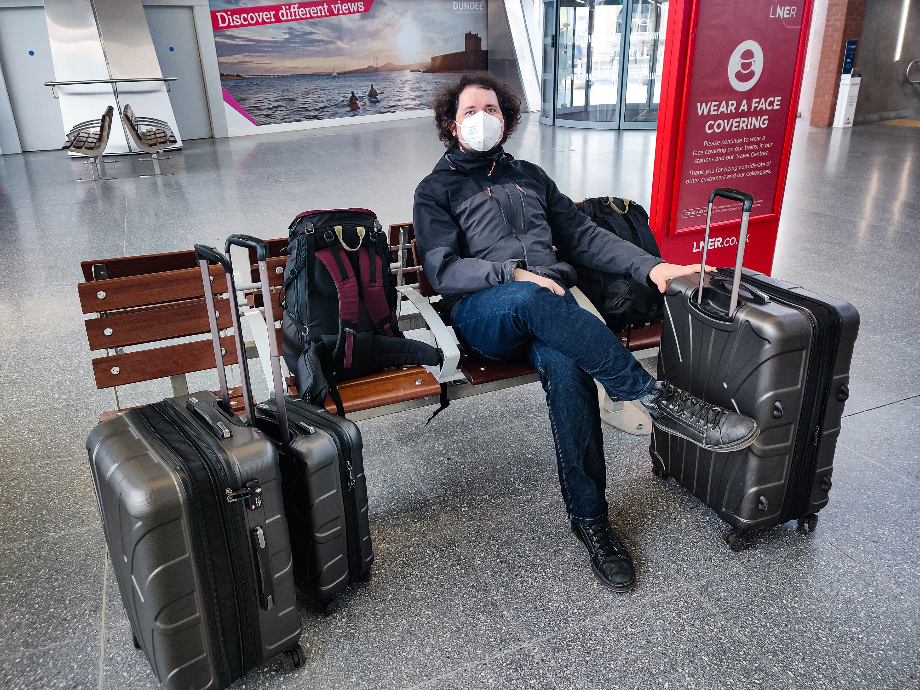 26.04. - Abreise in Dundee am Bahnhof