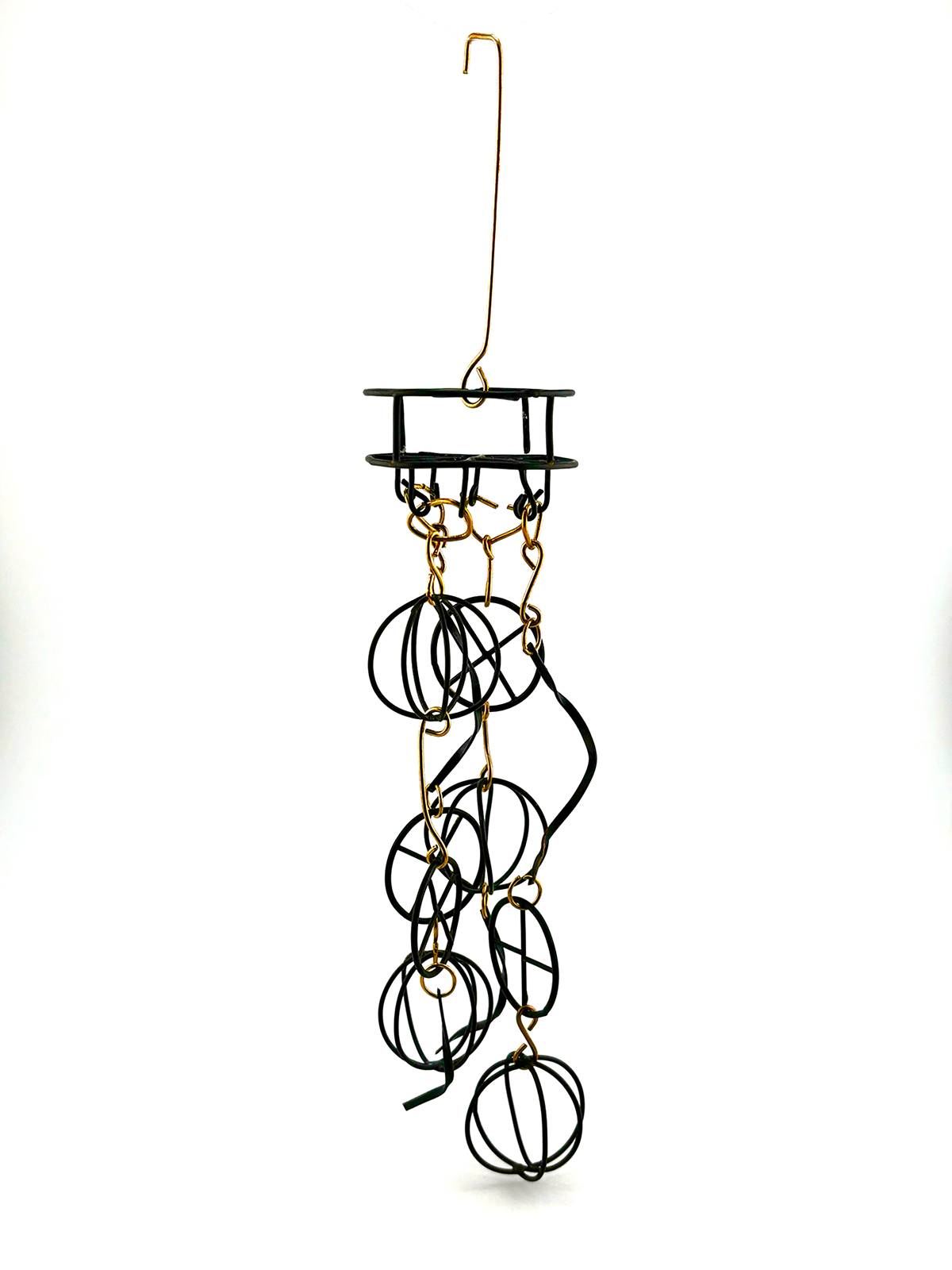Death Knell #2, Brass and Copper, 2 x 2 x 9", 2023