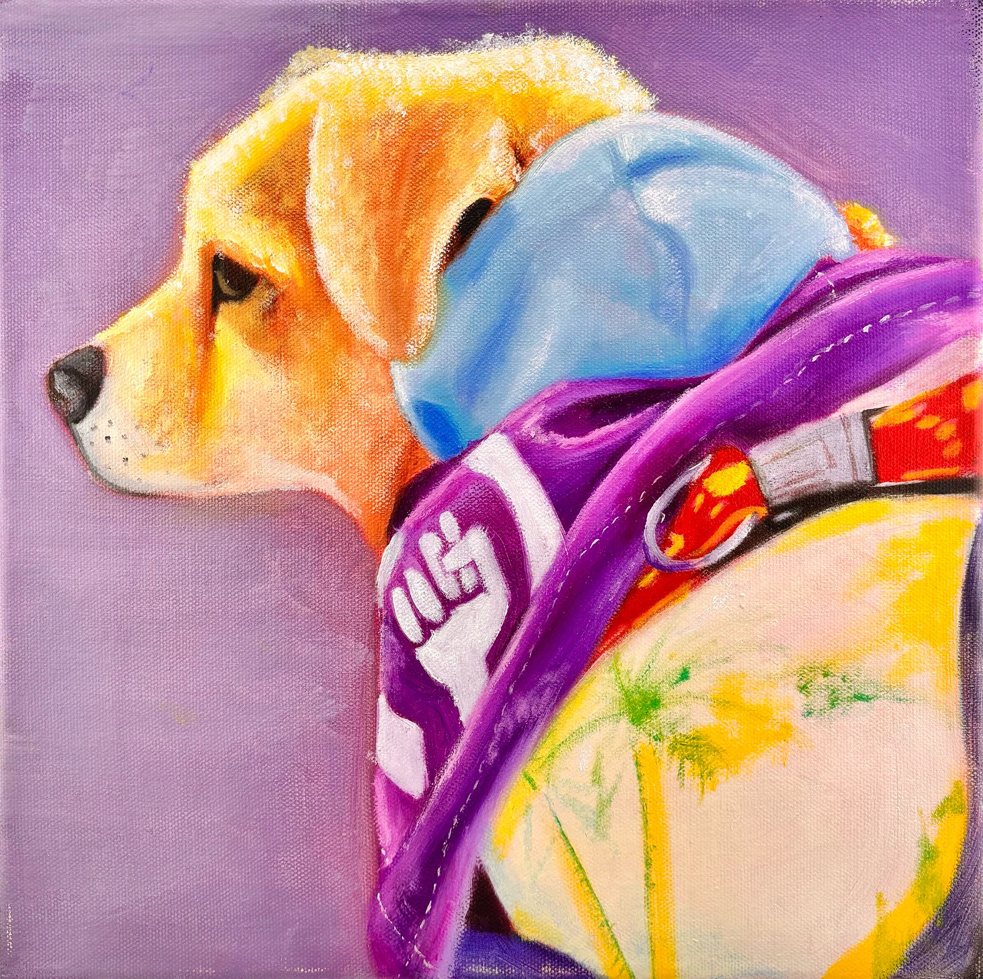 Coco, Oil Painting, 12 x 12", 2025