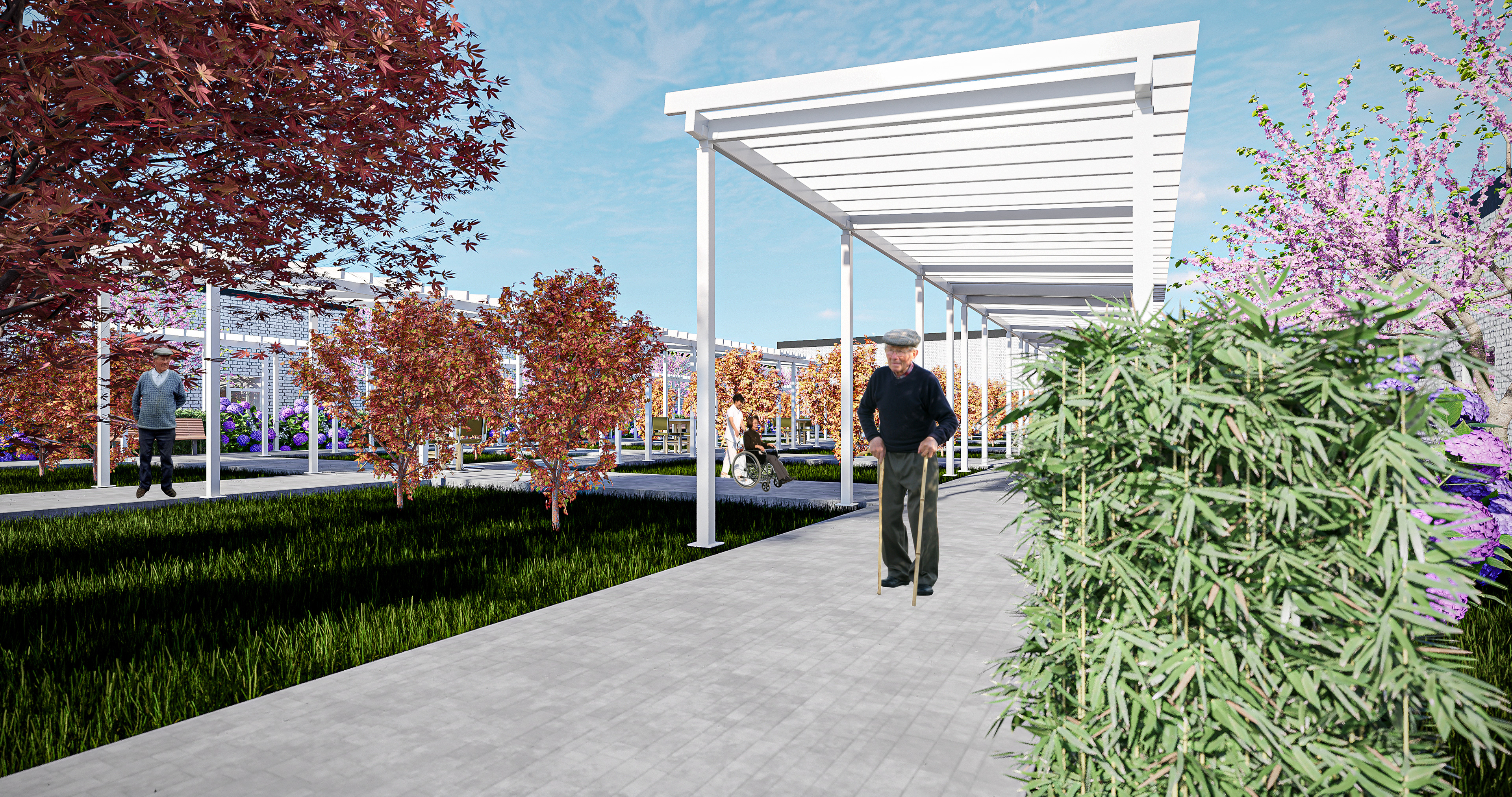 Exterior Courtyard Render