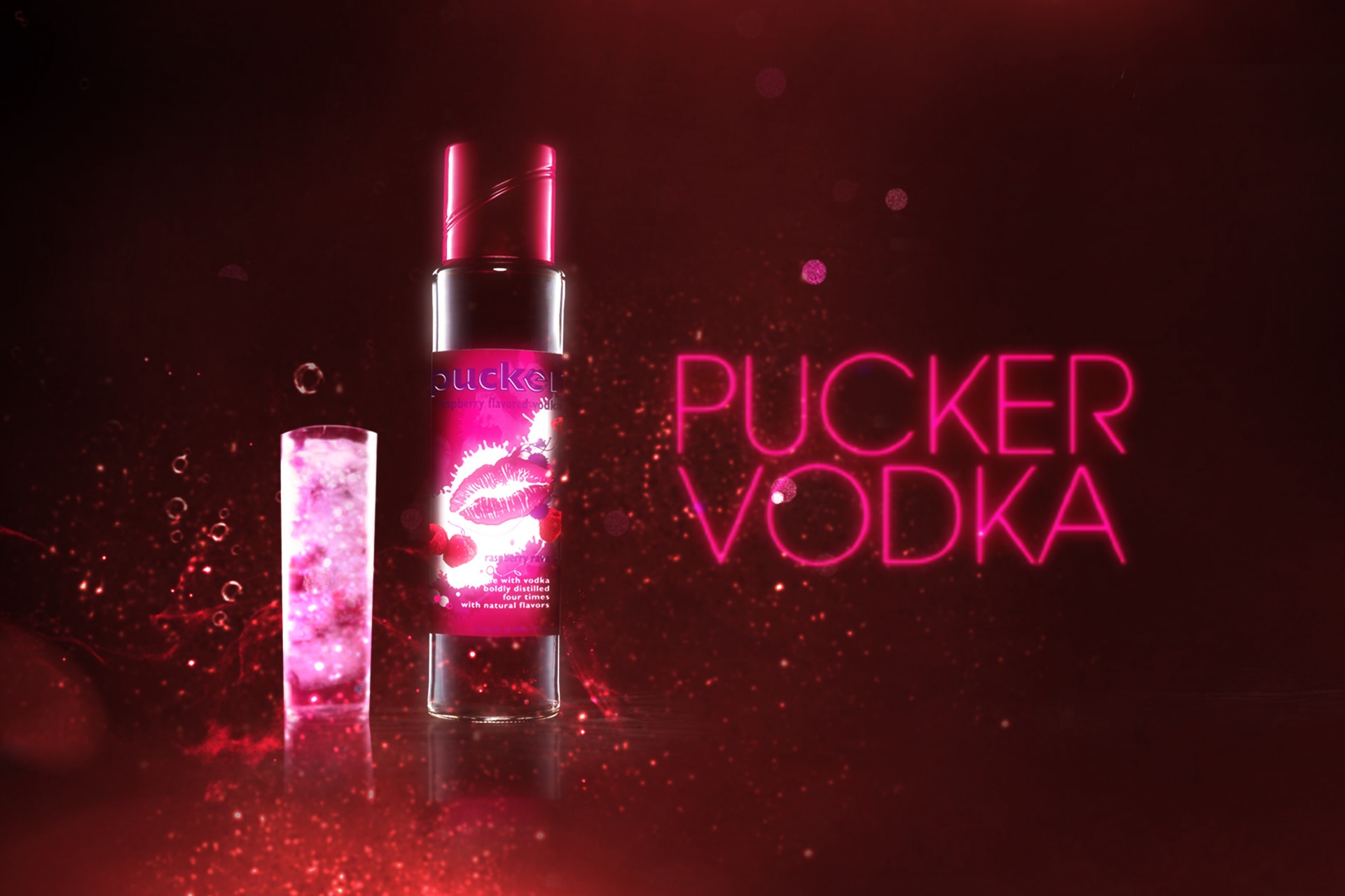 PUCKER VODKA ARTWORK & MOODBOARD