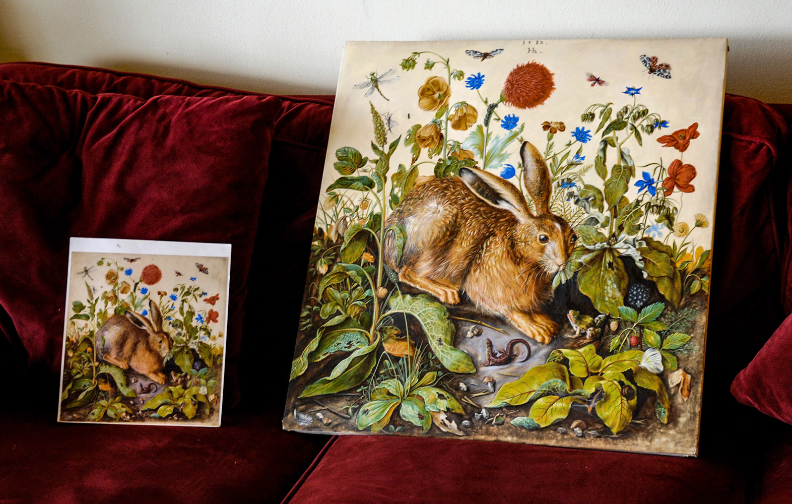 Comparison with final result and print of original