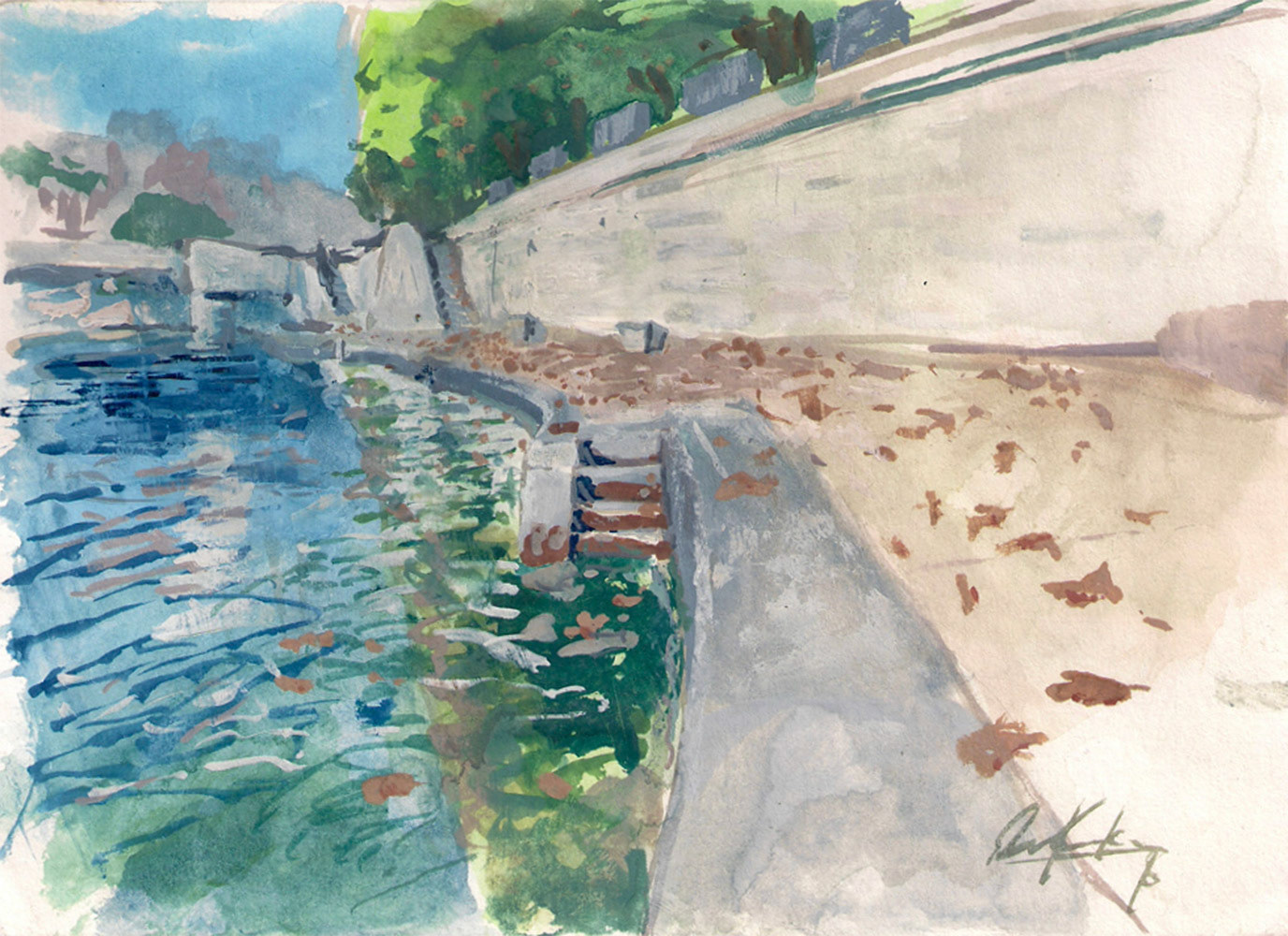 Watercolour and Bodycolour on Paper